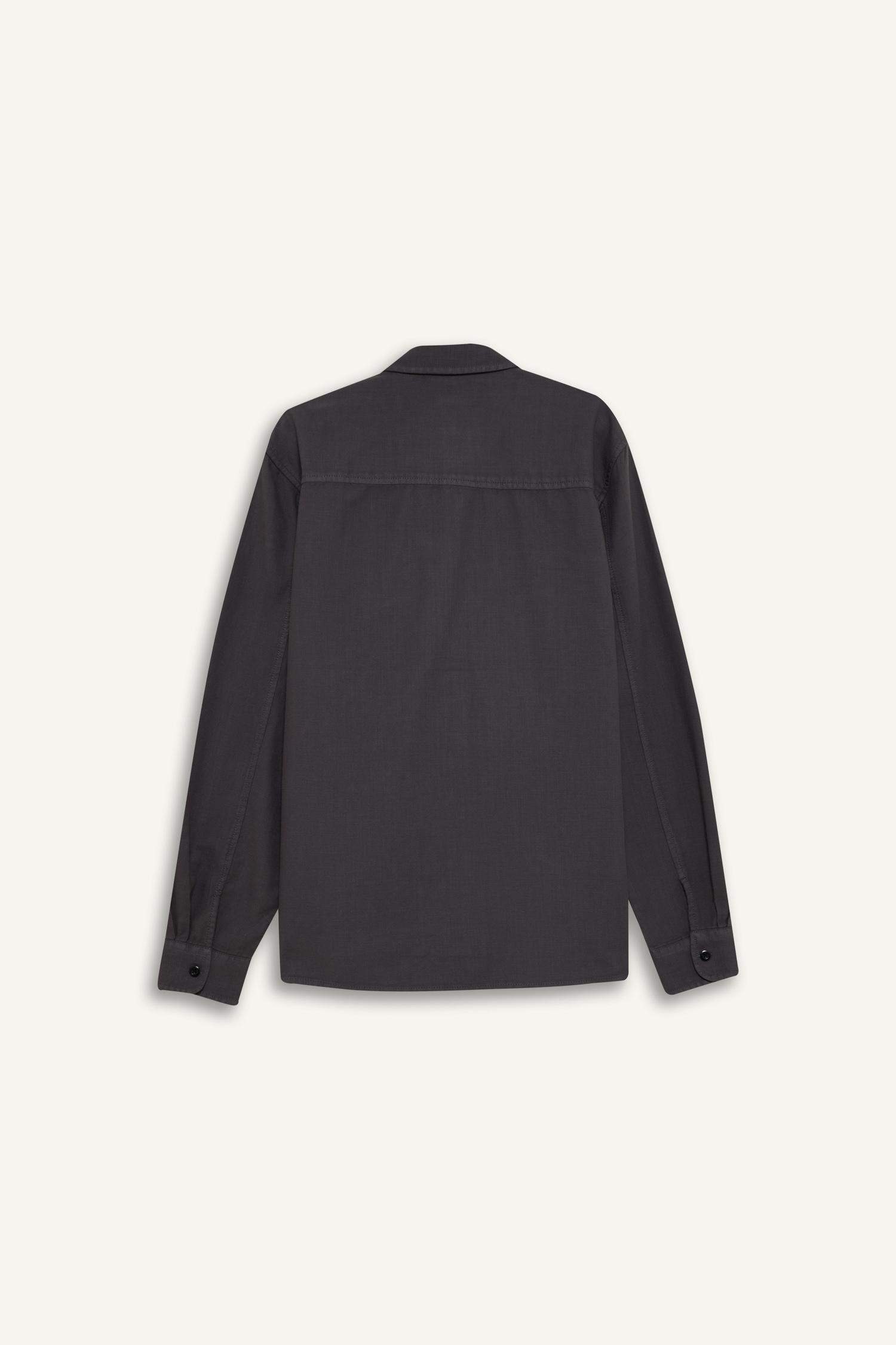 %100 Pamuk Regular Fit Polo Yaka Basic Düz Uzun Kollu Gömlek