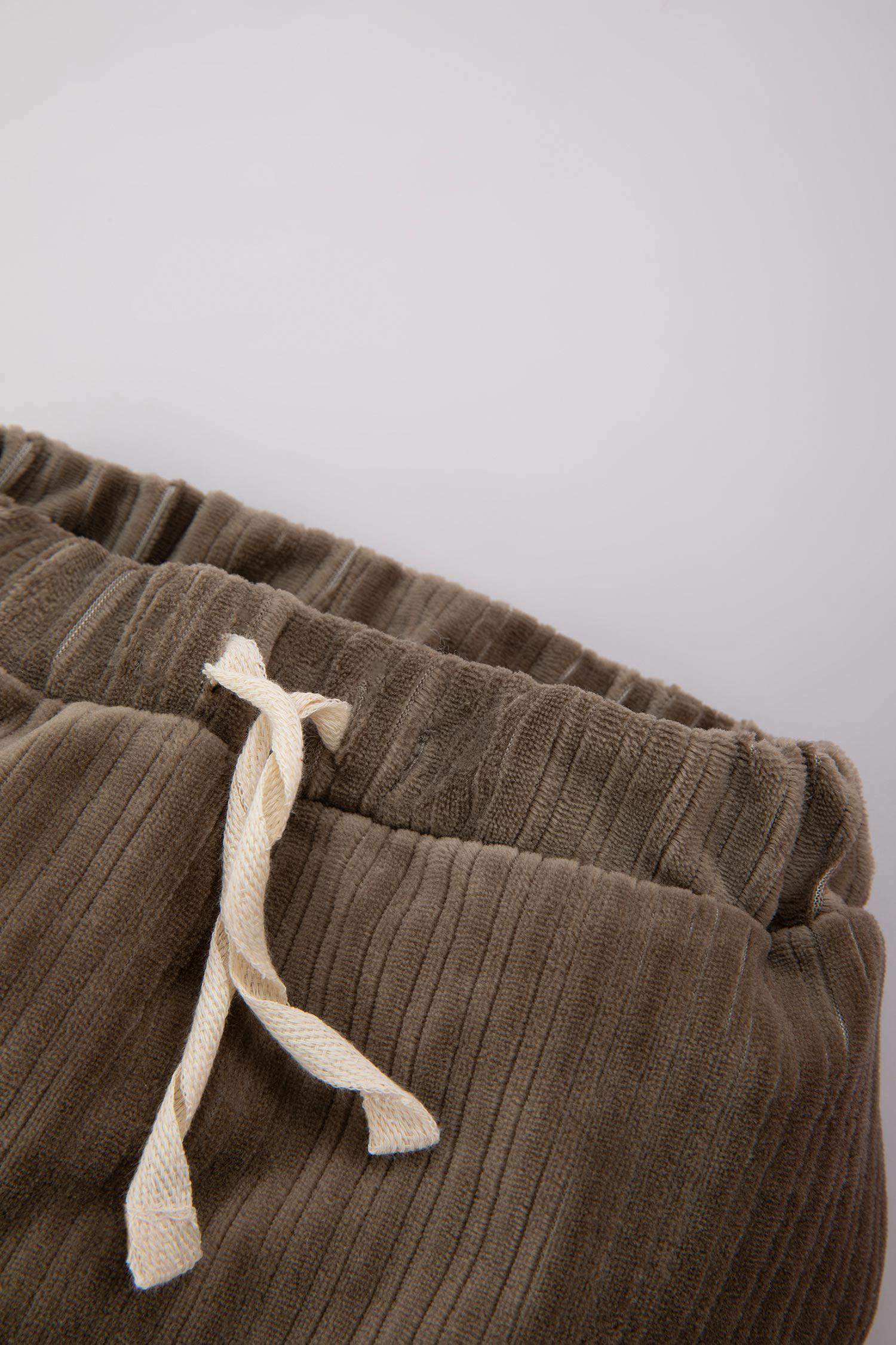 Baby Boy Lace Velvet Sweatpants