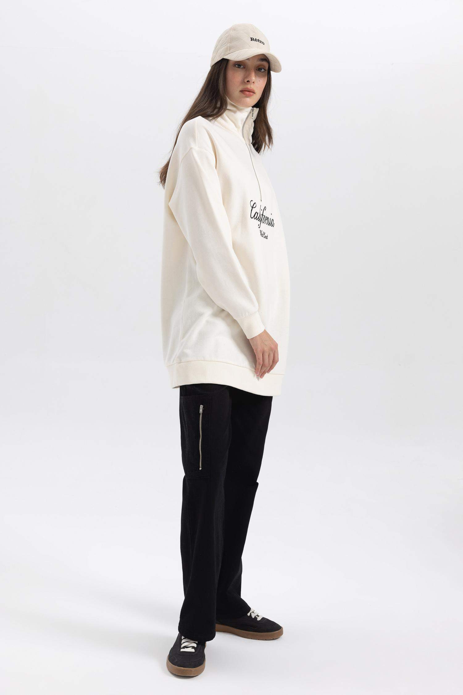 Wide Leg Gabardine Trousers