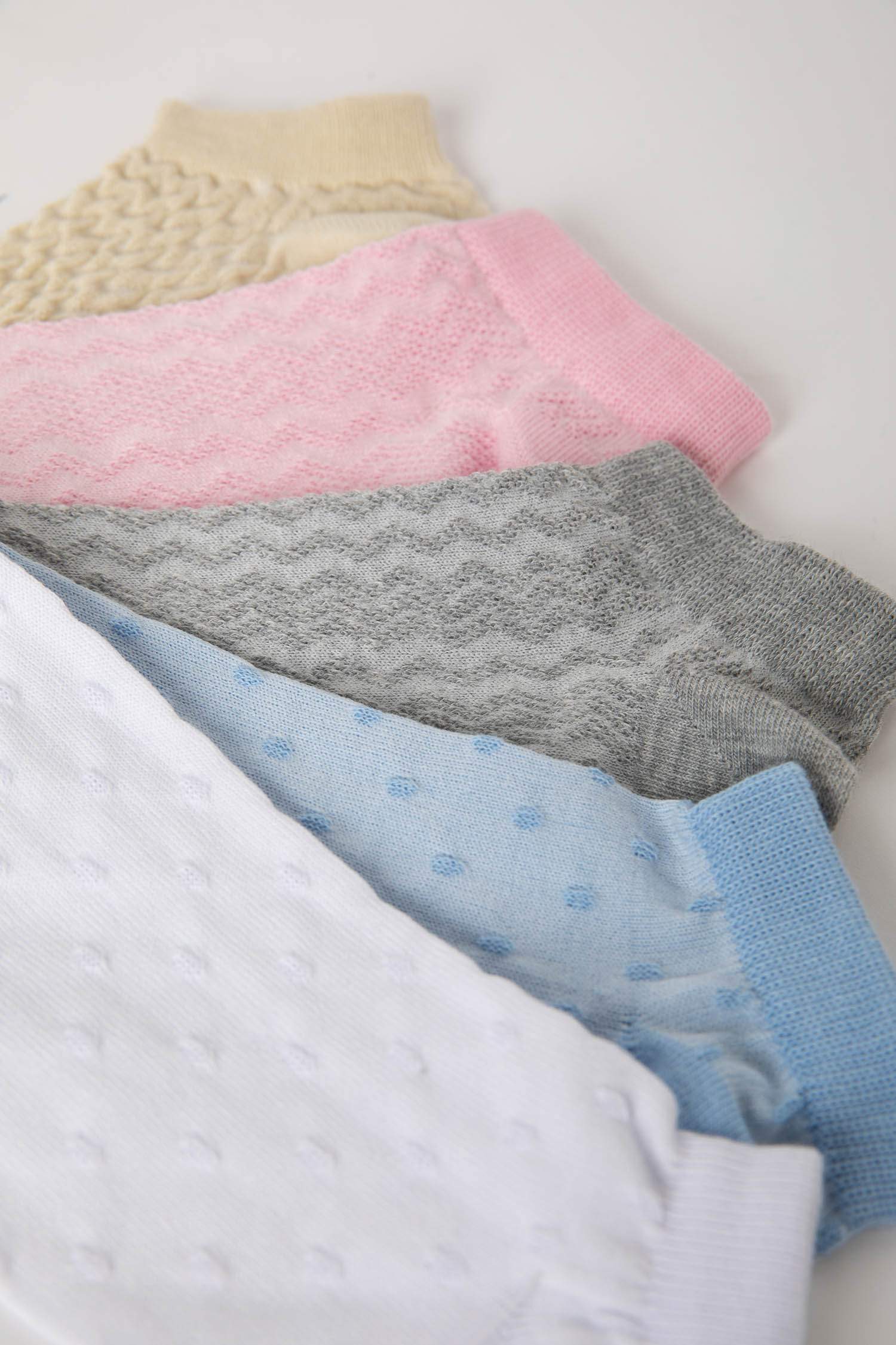 شرابات حريمي قصيرة قطن - 5 قطع