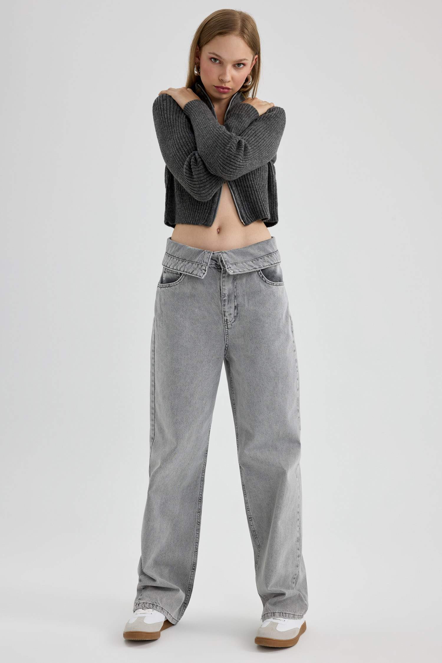 90's Wide Leg Yüksek Bel Geniş Paça Uzun Jean Pantolon