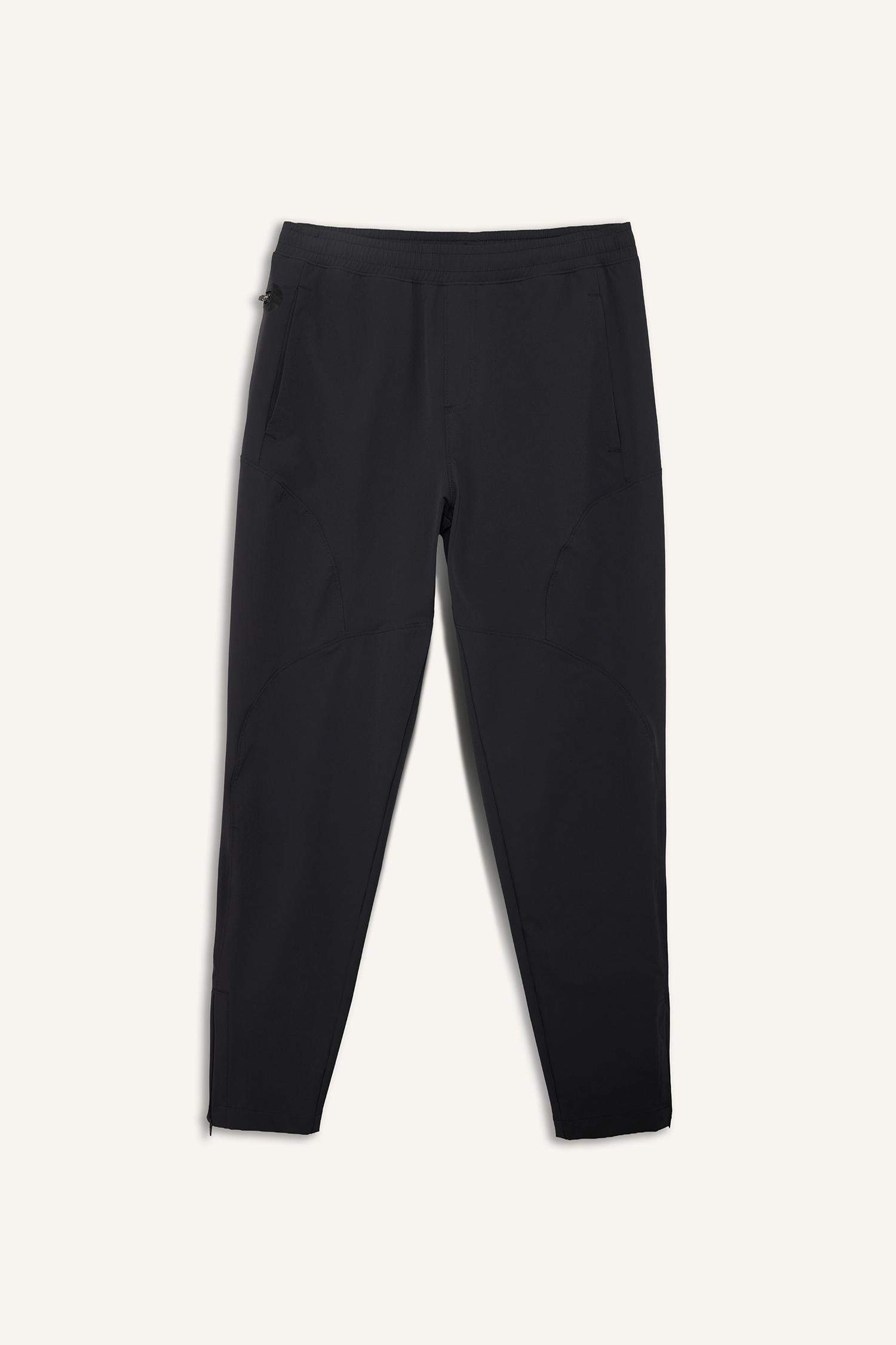 Slim Fit Dar Kesim Çift Cepli Fermuarlı Paça Dokuma Jogger