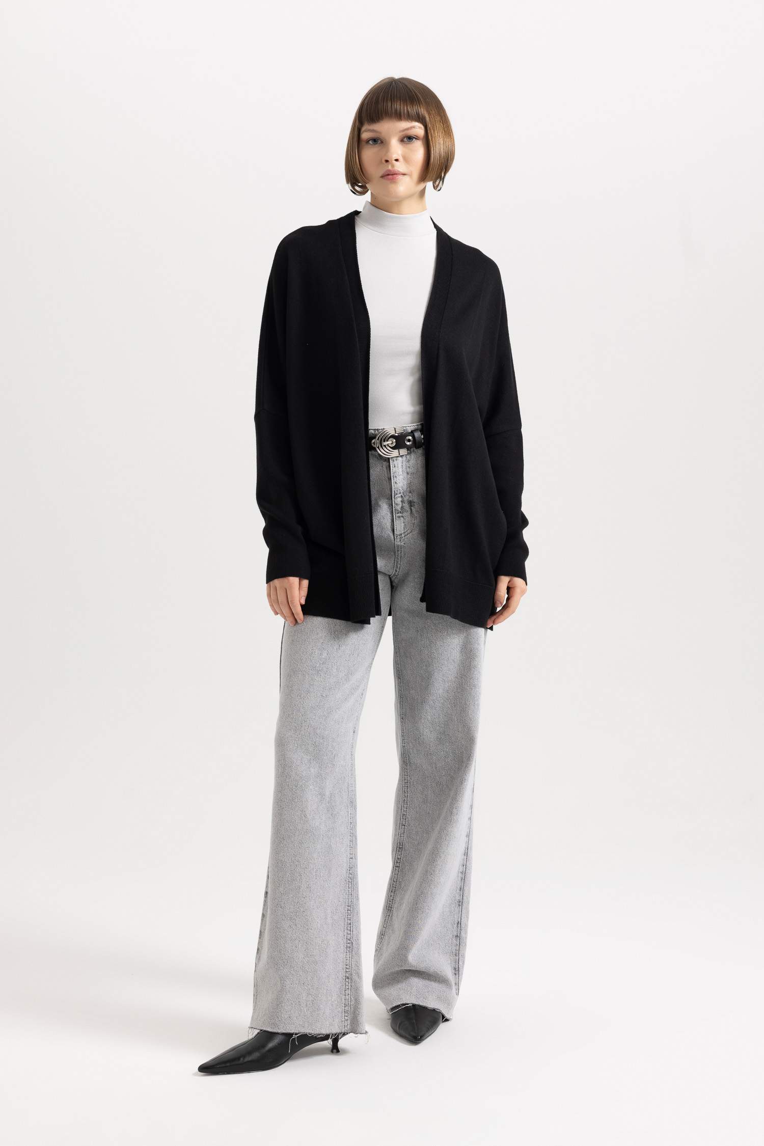 Cardigan coupe régulière à Col En V