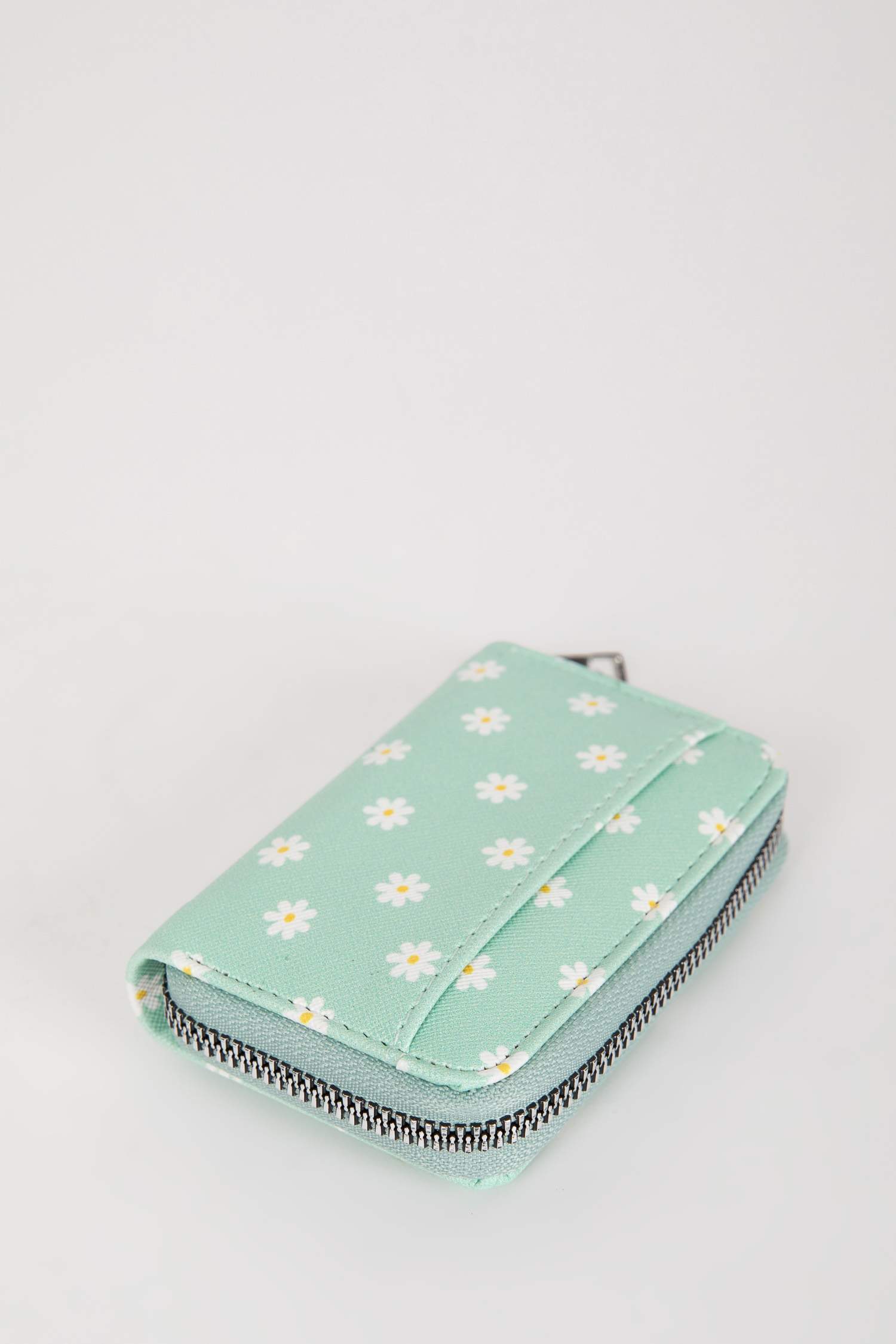 Kadın Çiçek Desenli Suni Deri Cüzdan