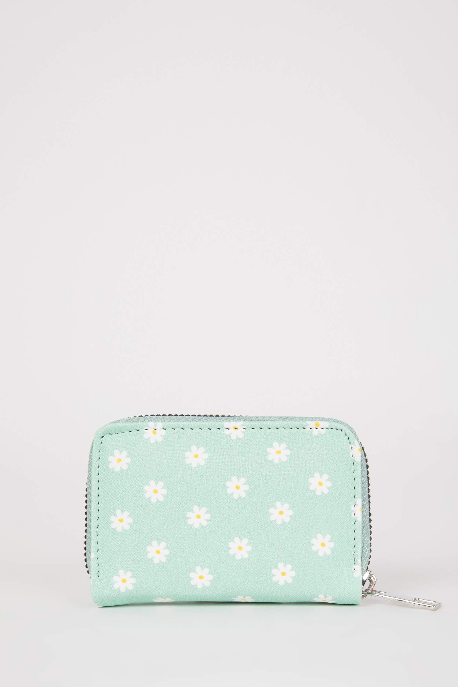 Kadın Çiçek Desenli Suni Deri Cüzdan