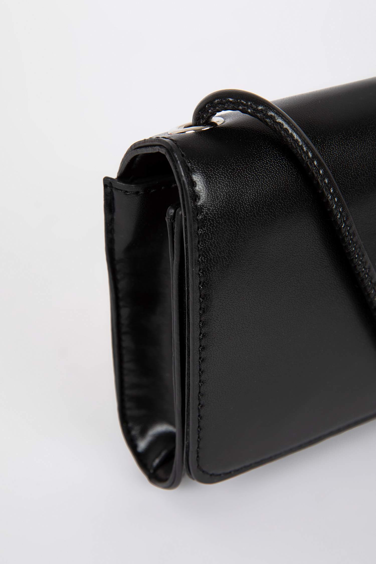 Black WOMEN Faux Leather Crossbody Bag 2929473 DeFacto