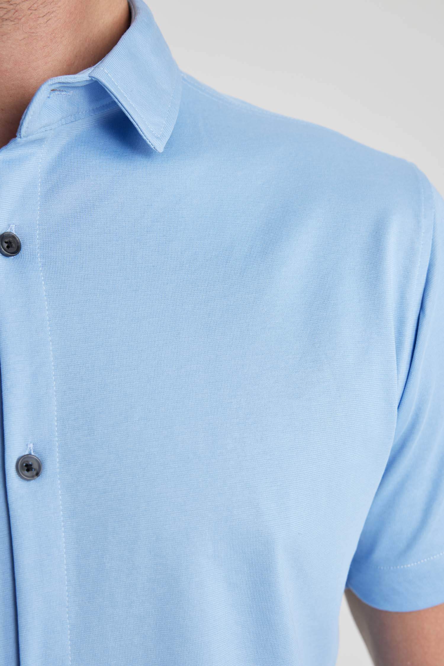 Blue MEN Slim Fit Short Sleeve Shirt 2910051 | DeFacto