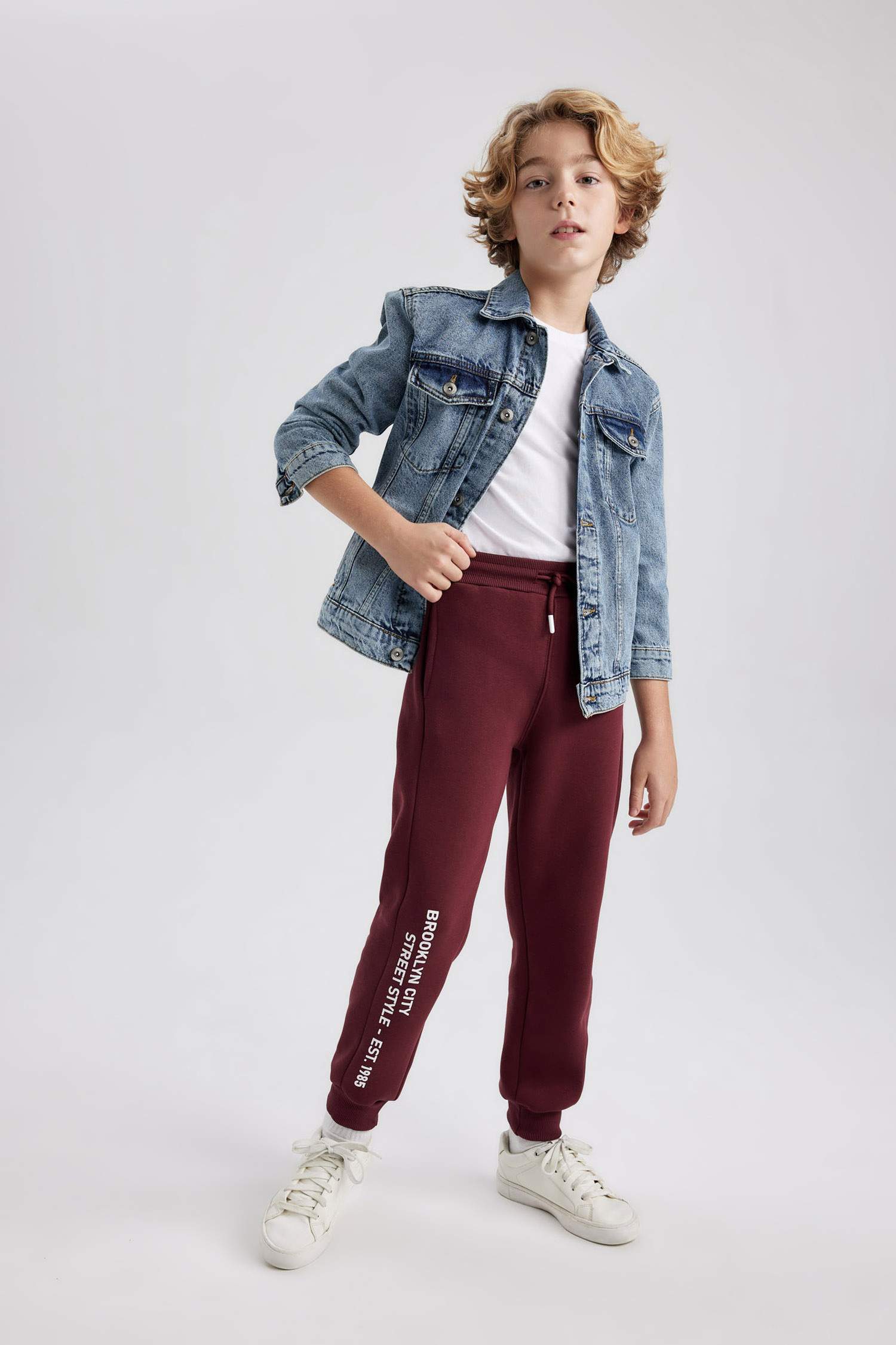 Boy Regular Fit Thick Sweatshirt Fabric Pant