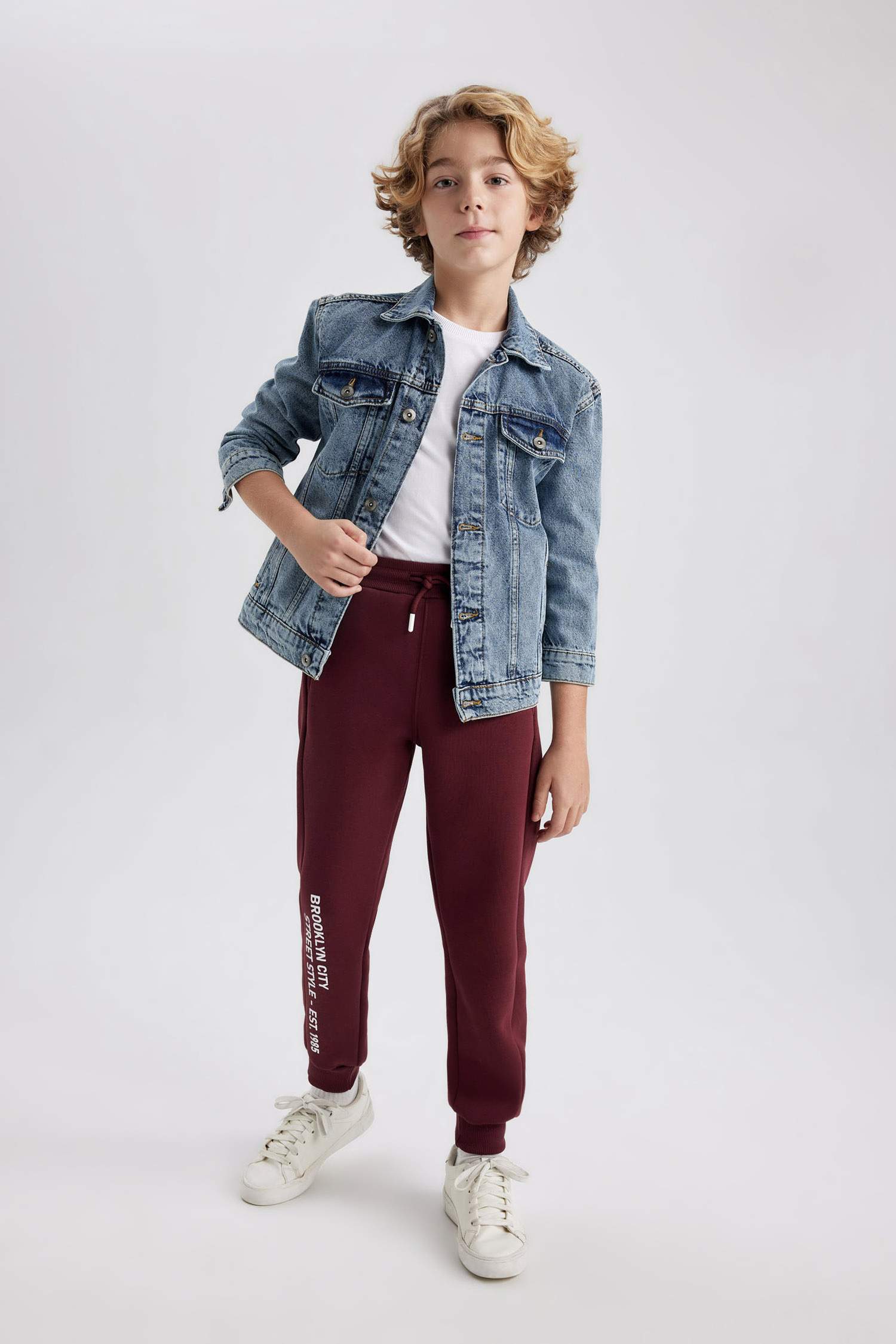 Boy Regular Fit Thick Sweatshirt Fabric Pant