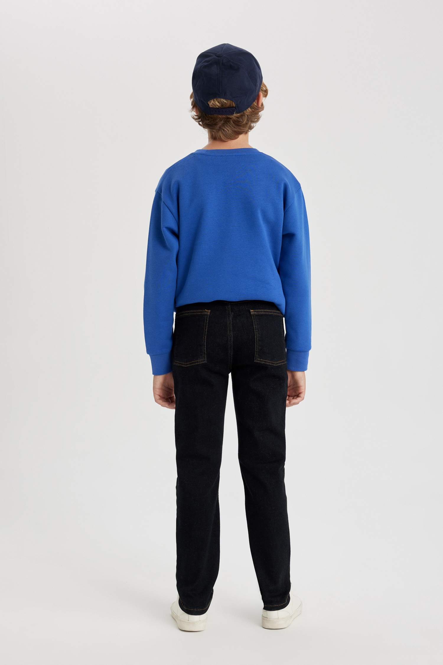 Straight Fit Denim Trousers