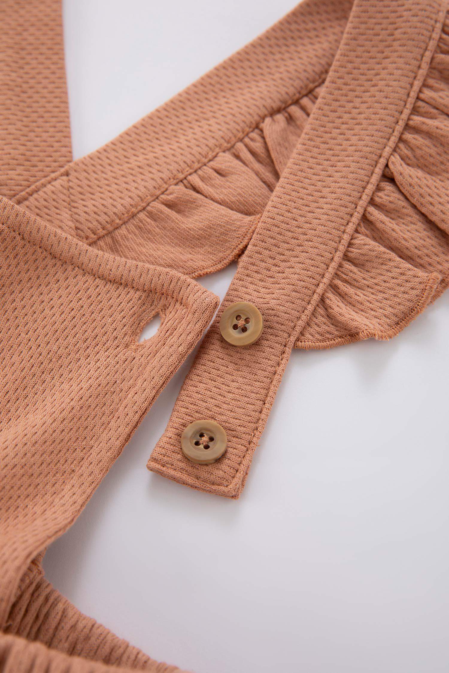 Ensemble T-Shirt à Manches Longues Et Salopette Et Collants Pour Fille - 3 Pièces