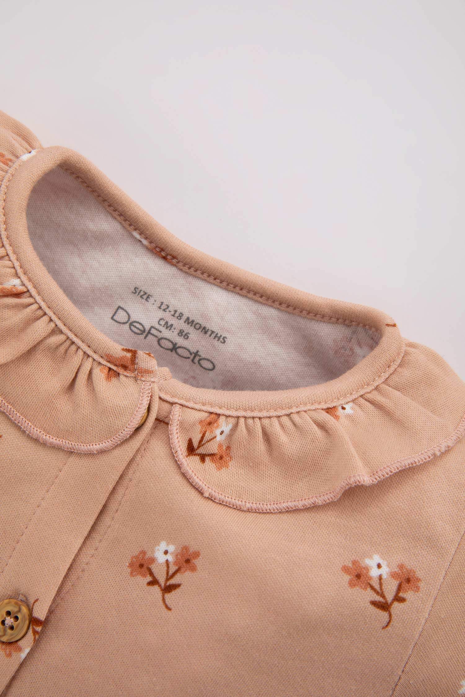 طقم بيبي بناتي جمبسوت فلورال وبندانا - قطعتين