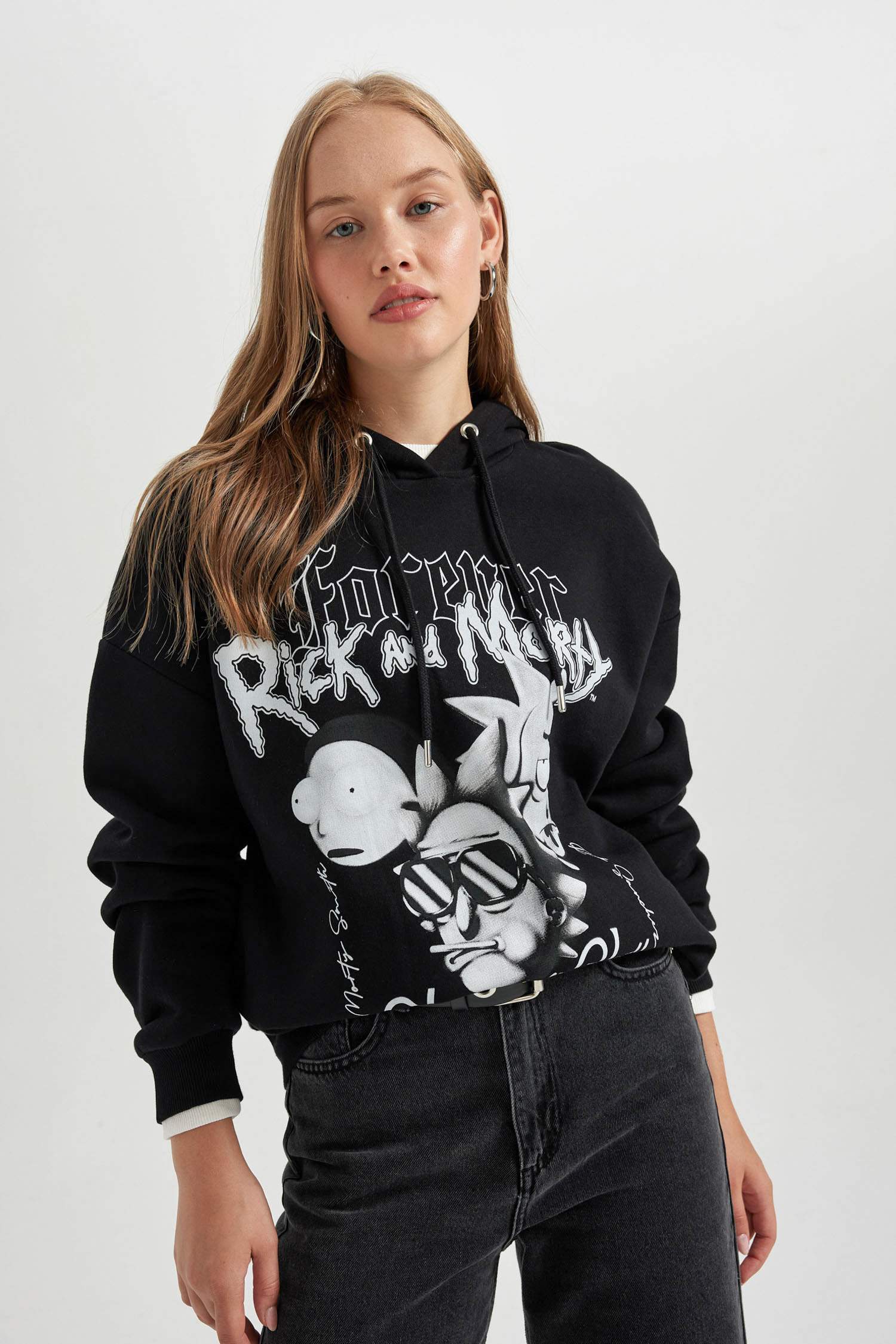 Rick and morty online black hoodie