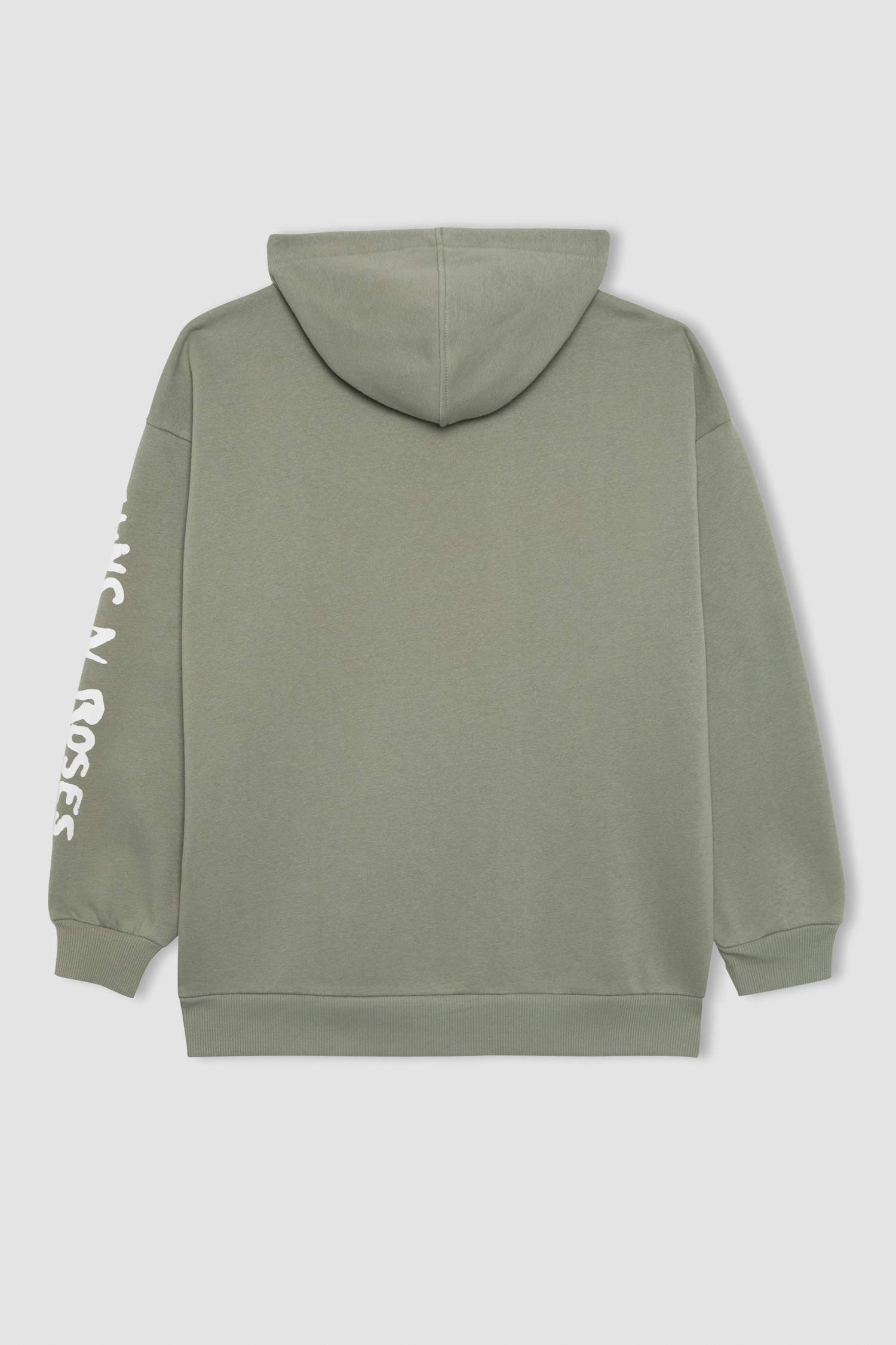 Guns N' Roses Oversize Geniş Kalıp Kapüşonlu Kanguru Cepli Kalın Sweatshirt