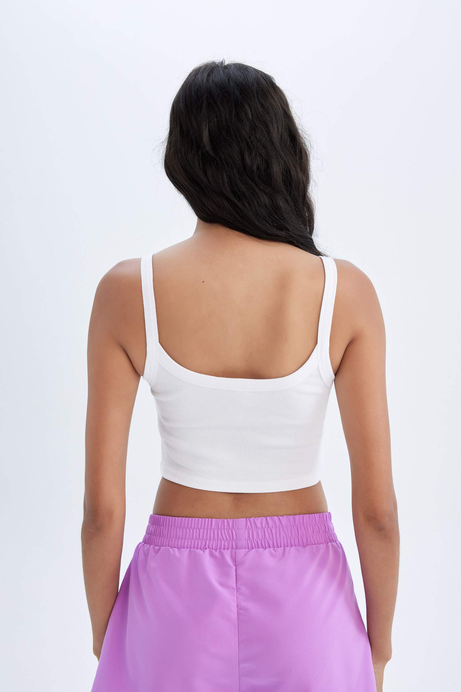 Regular Fit Ribbed Tank Top