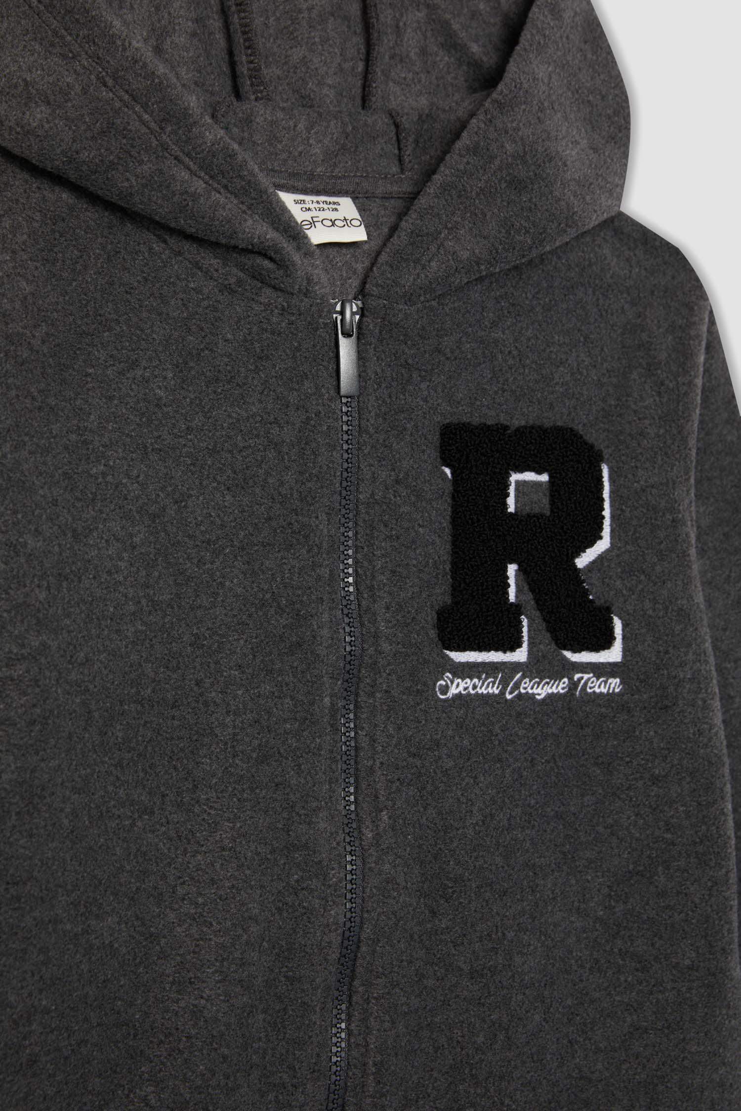 سويتر صوفي قصة عادية بغطاء للرأس