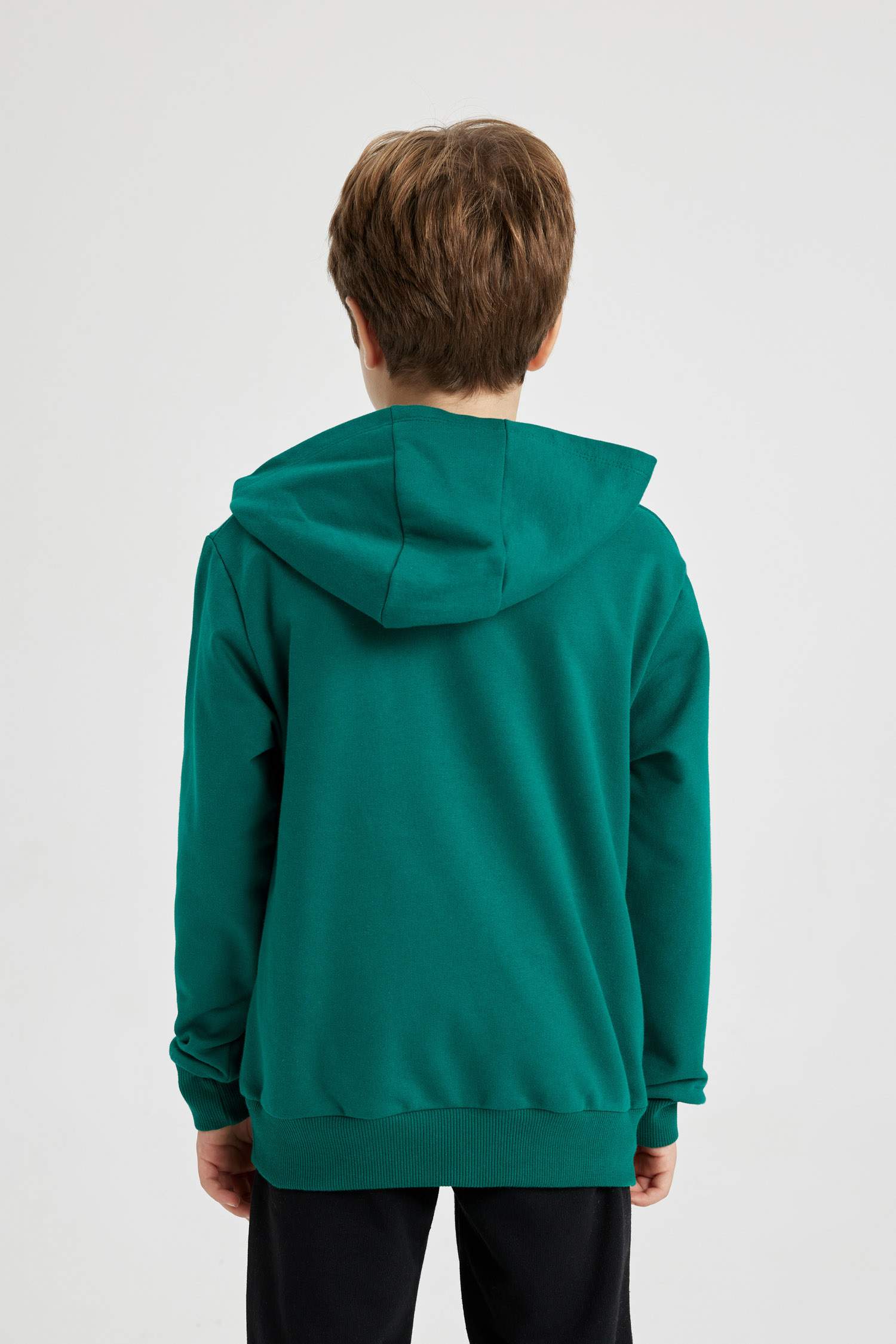 سويت شيرت ولادي قصة عادية بغطاء للرأس من مارفل