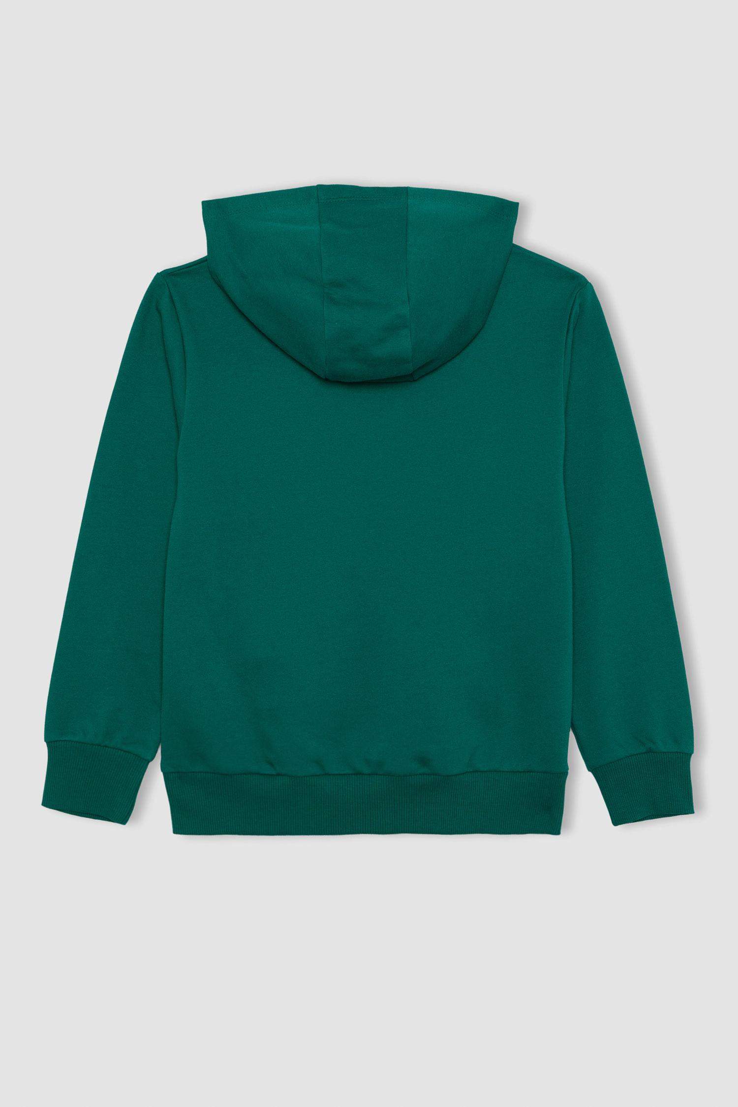 سويت شيرت ولادي قصة عادية بغطاء للرأس من مارفل