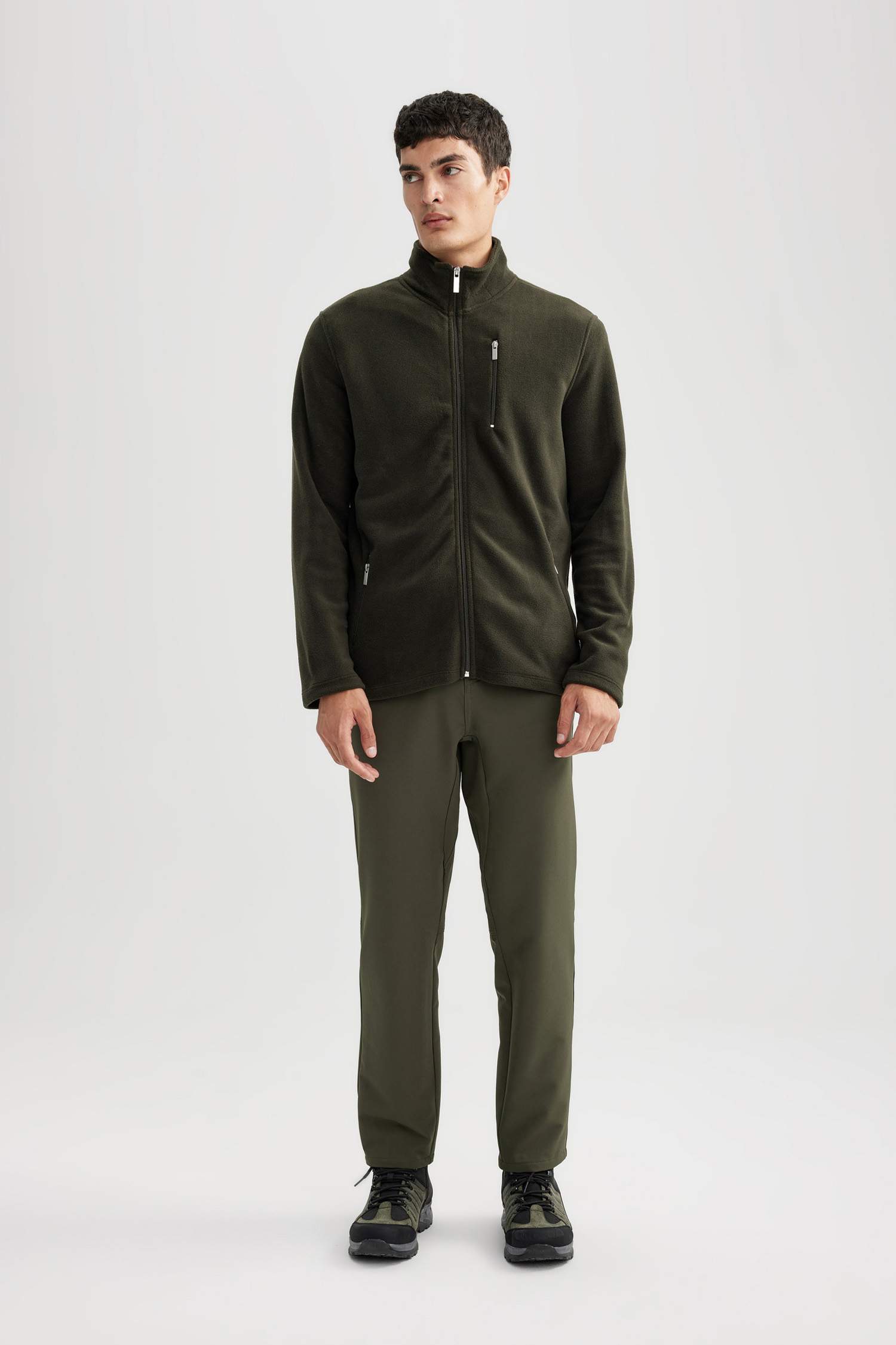 Кардиган стандартного кроя из флиса