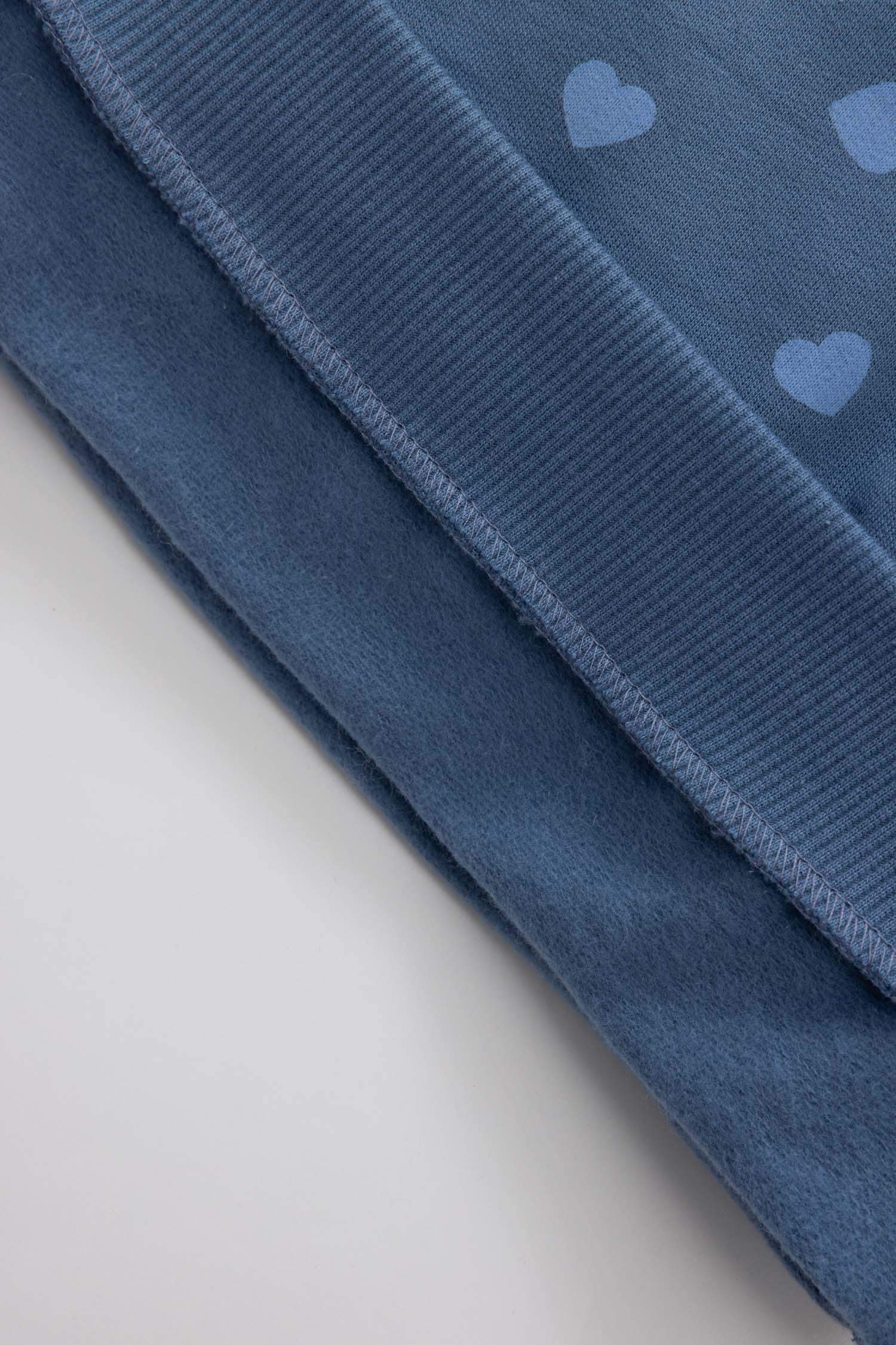 Baby Girl Heart Patterned Sweatshirt Leggings 2 Piece Set