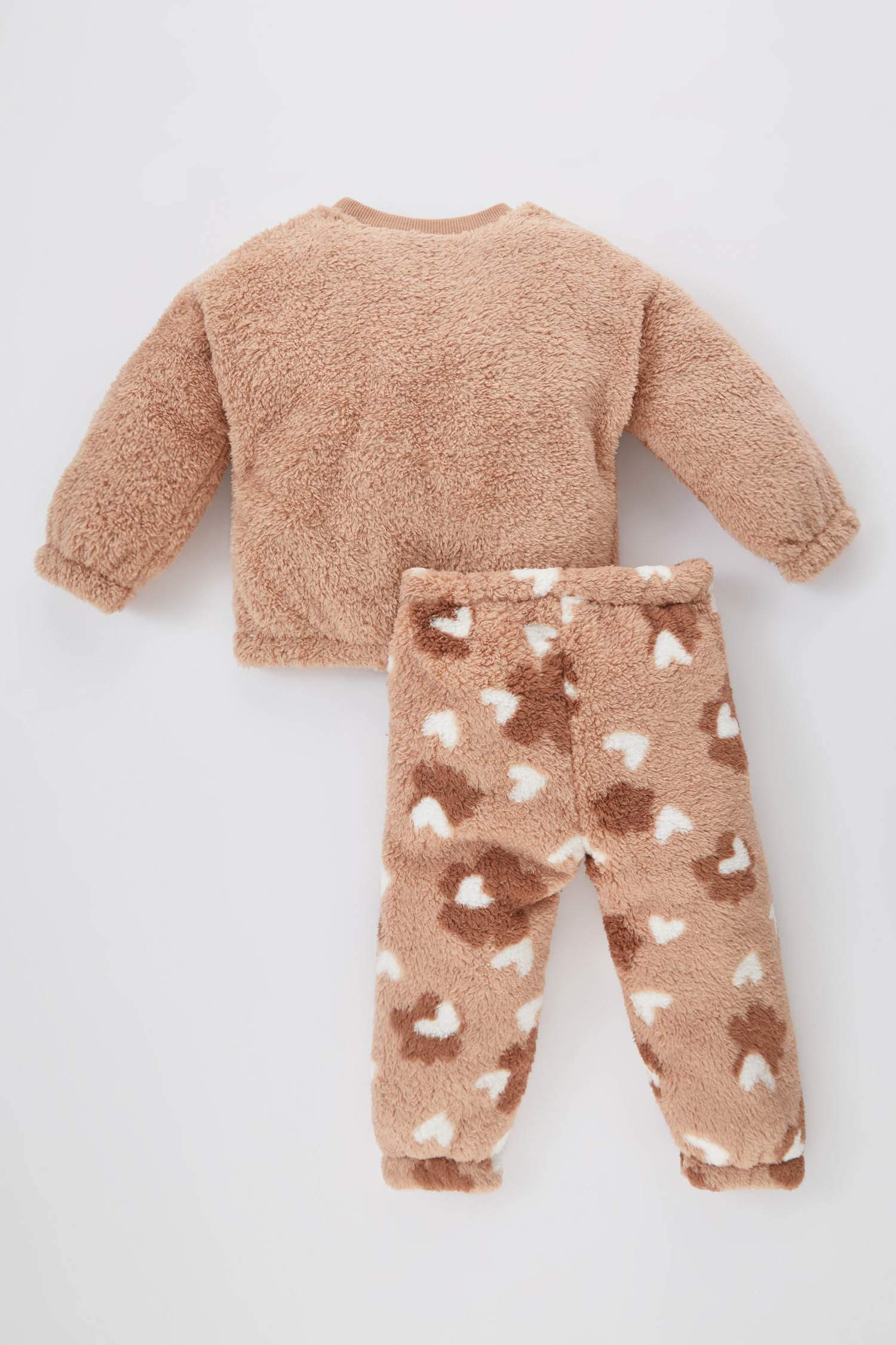 سيت بناتي قطيفة سويت شيرت وسويت بانتس - قطعتين