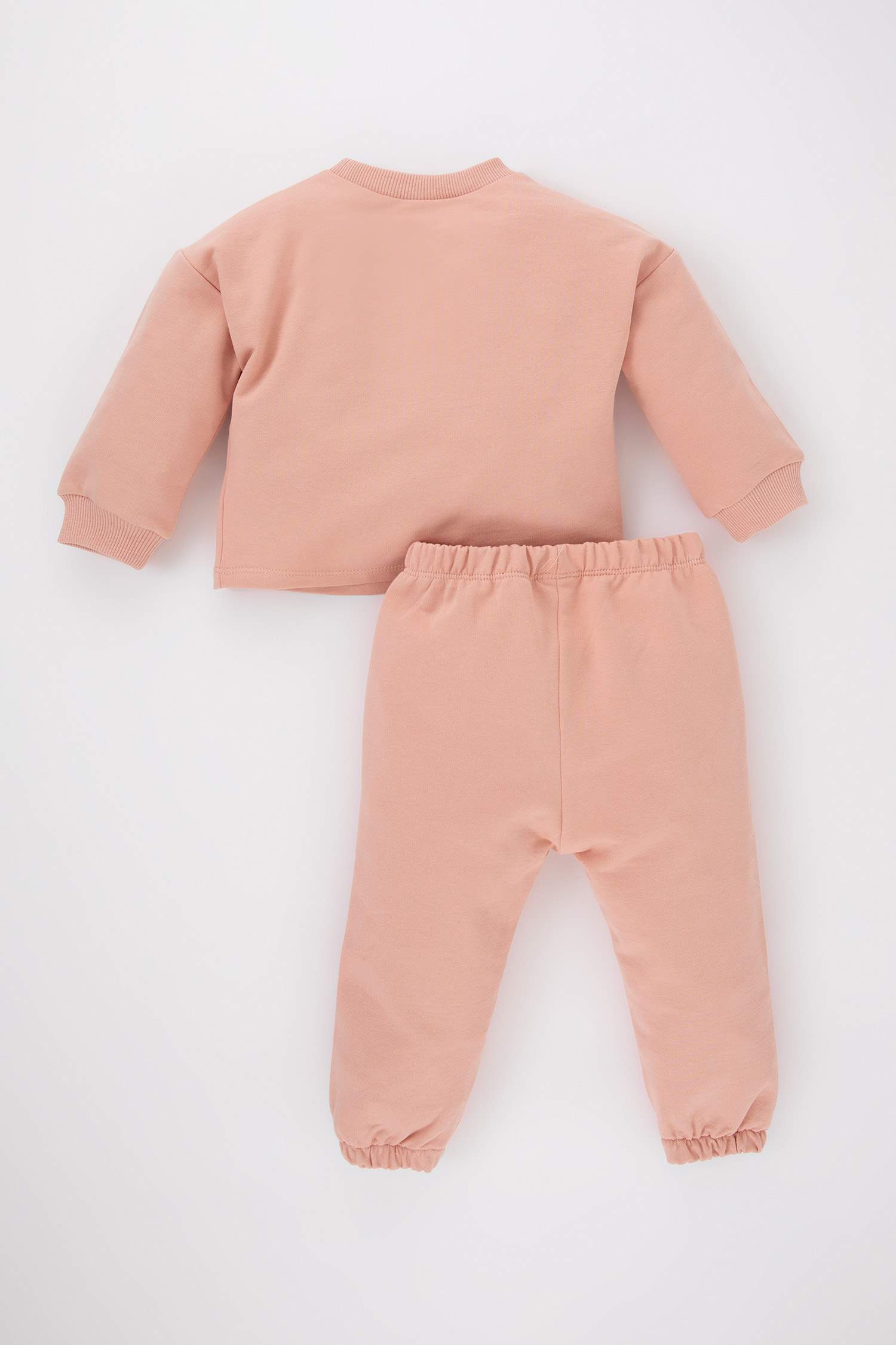 طقم بيبي بناتي قصة عادية سويت شيرت وسويت بانتس - قطعتين