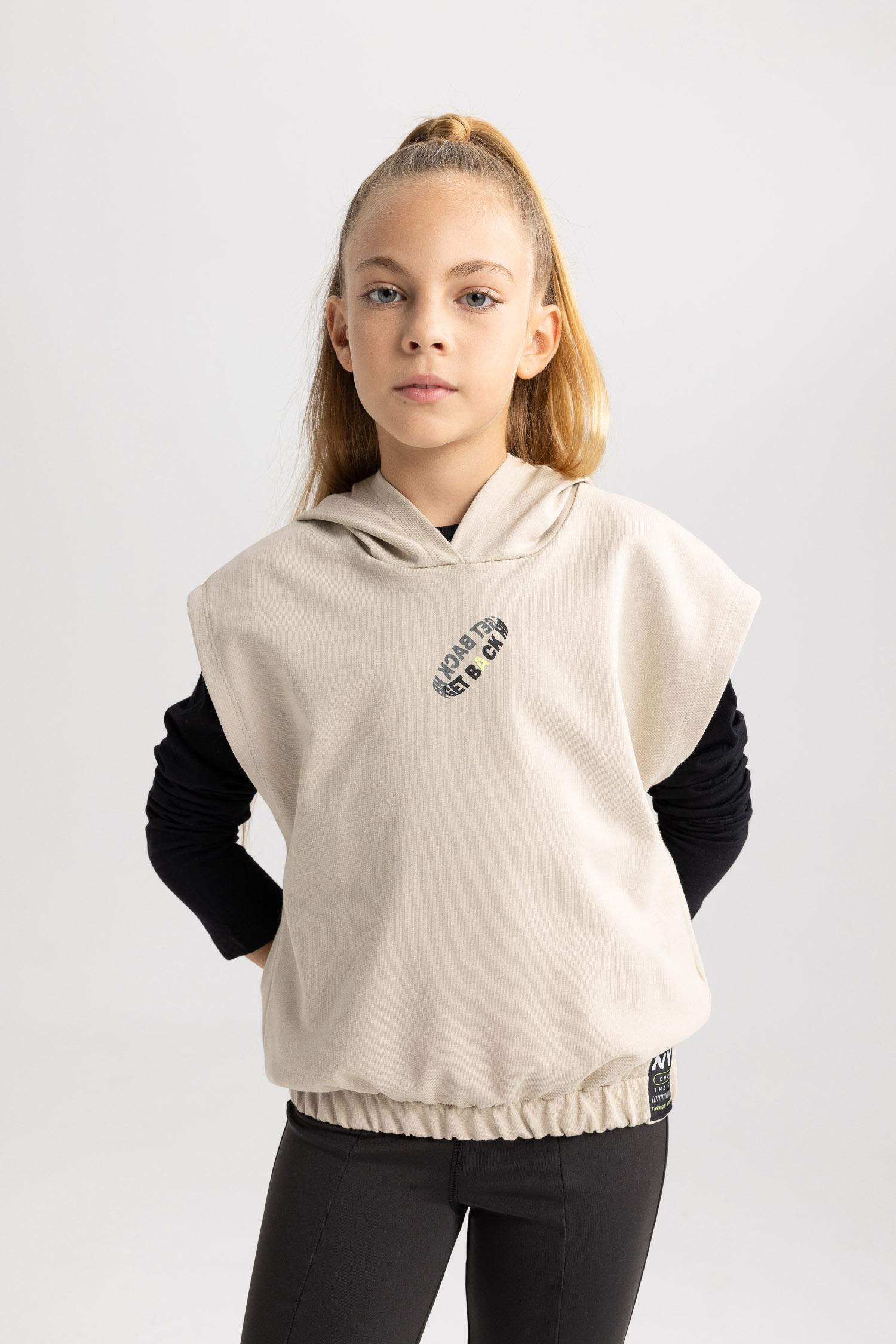 Кардиган с капюшоном для девочек