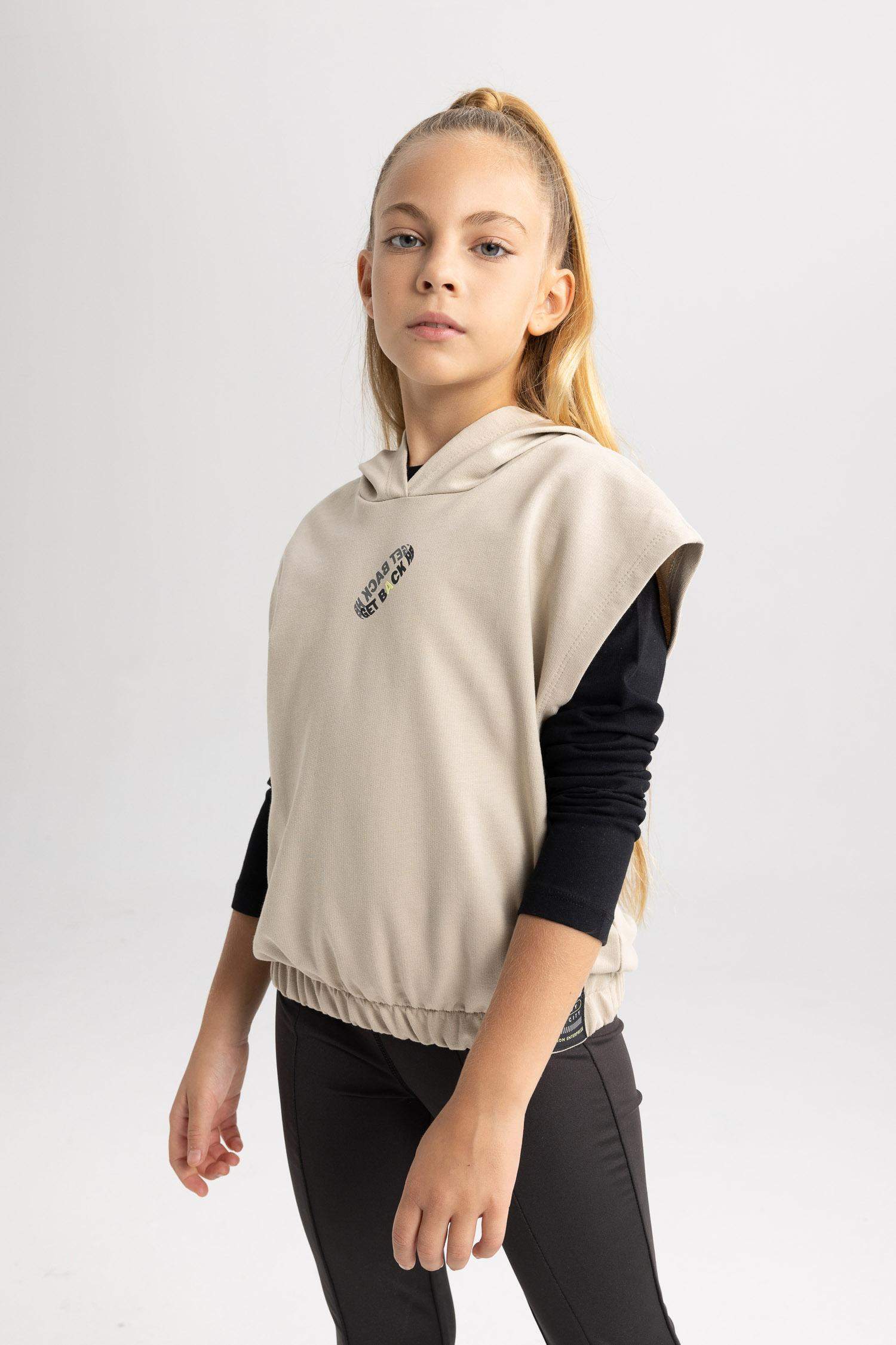 Кардиган с капюшоном для девочек