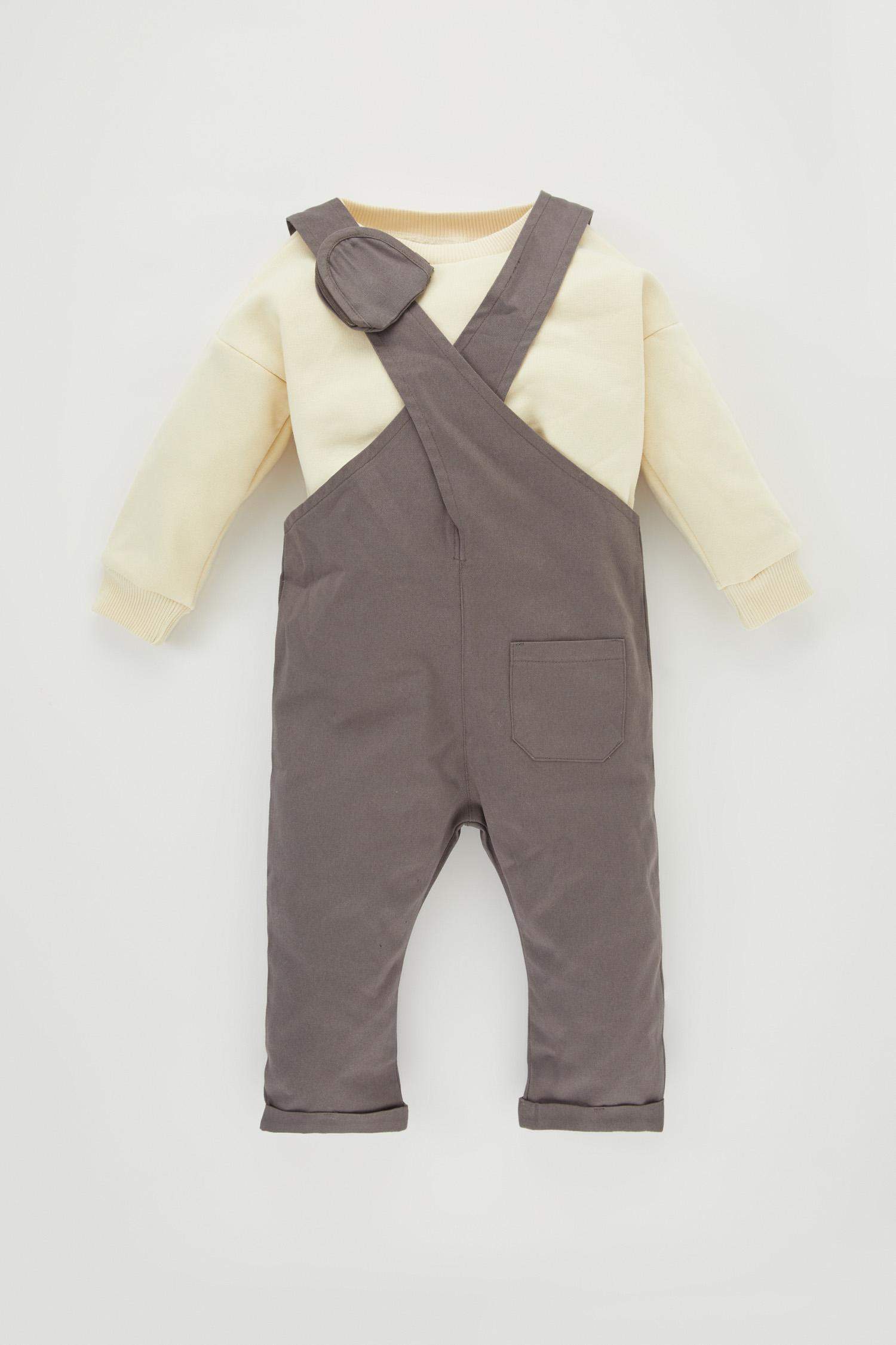 Baby Boy Long Sleeve T-Shirt Salopet 2 Piece Set