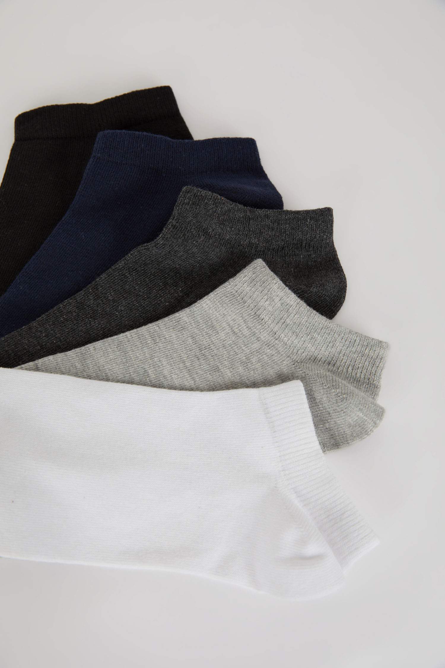 Erkek 5'li Pamuklu Patik Çorap