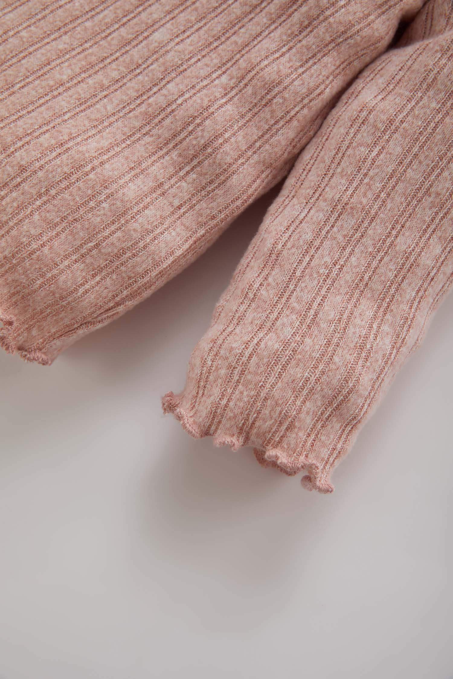 Baby Girl Crew Neck Ribbed Camisole T-Shirt