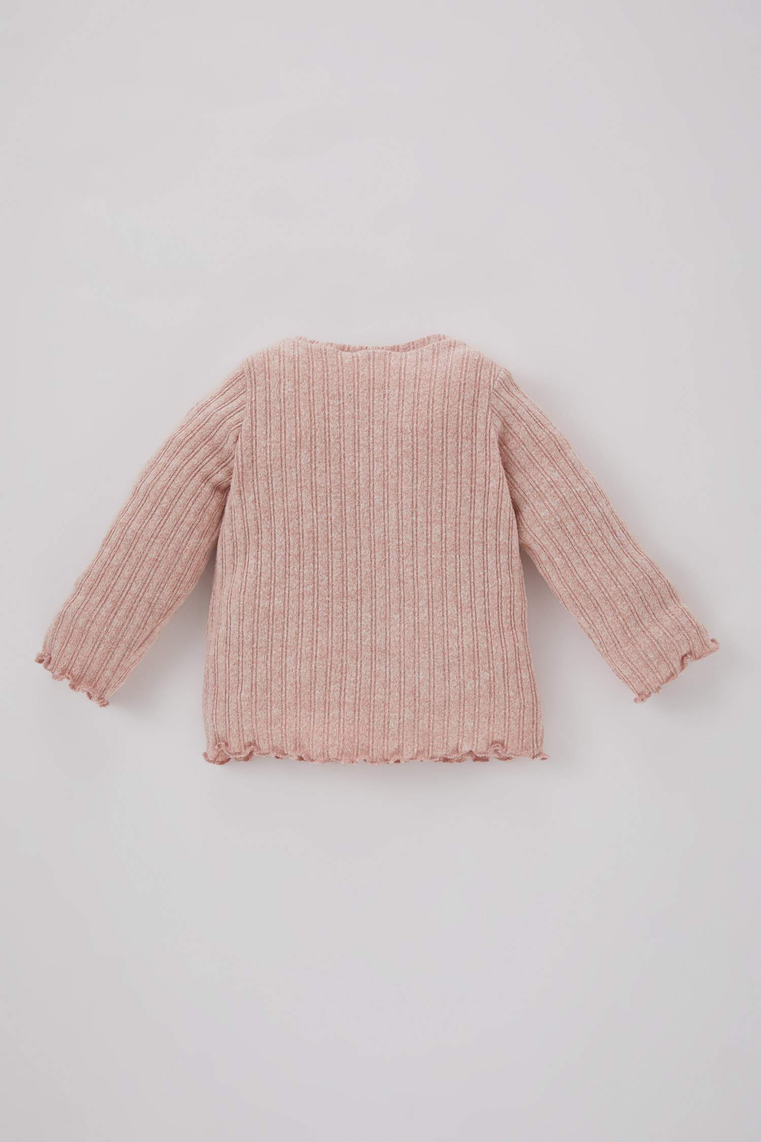 Baby Girl Crew Neck Ribbed Camisole T-Shirt