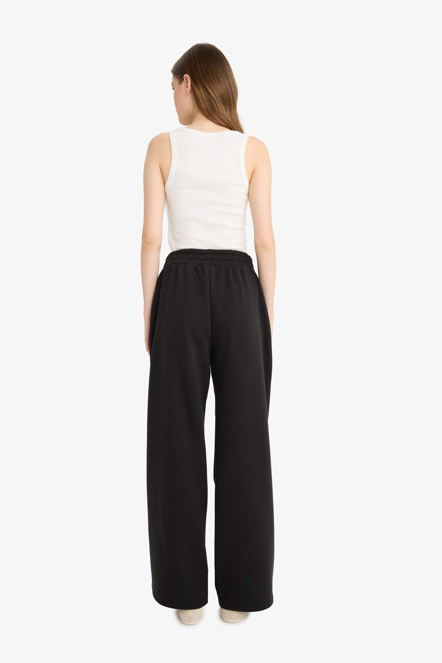 بنطرون بجامة رياضي وايد ليج برجل واسع