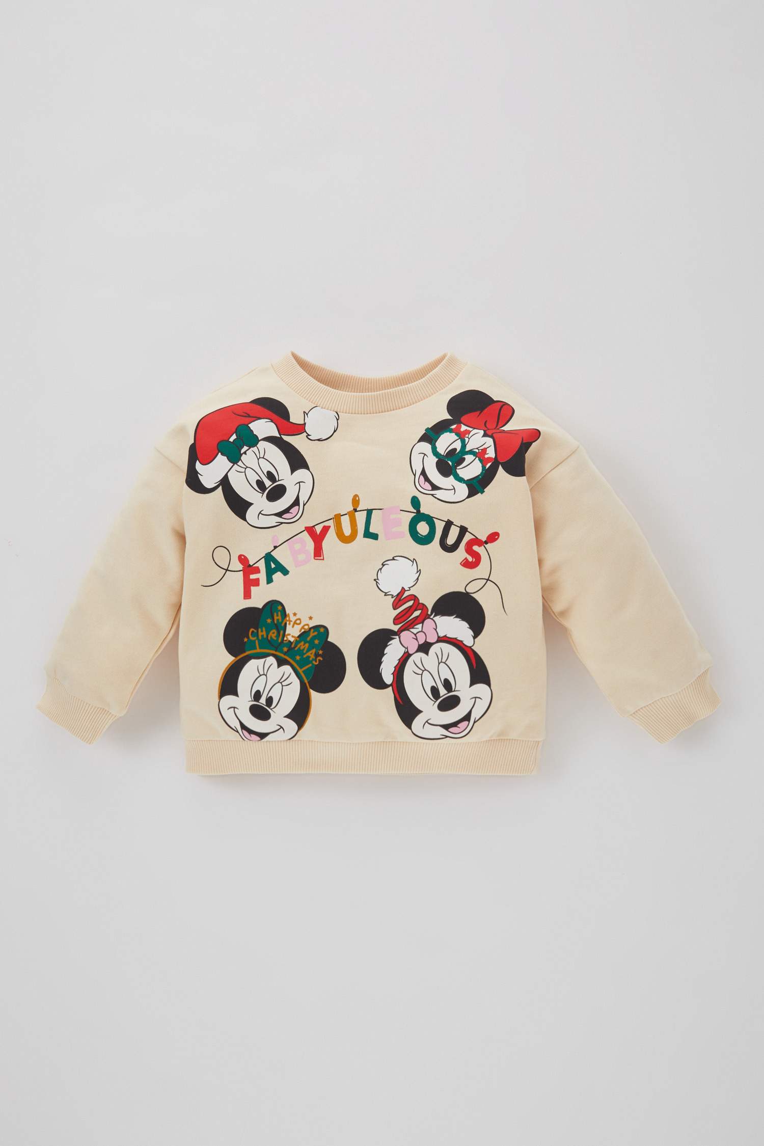 Свитшот Disney Mickey & Minnie новогодний для малышей девочек