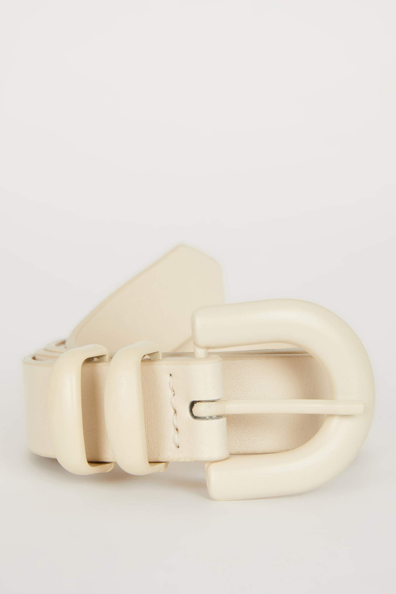 Kadın Oval Toka Suni Deri Klasik Kemer