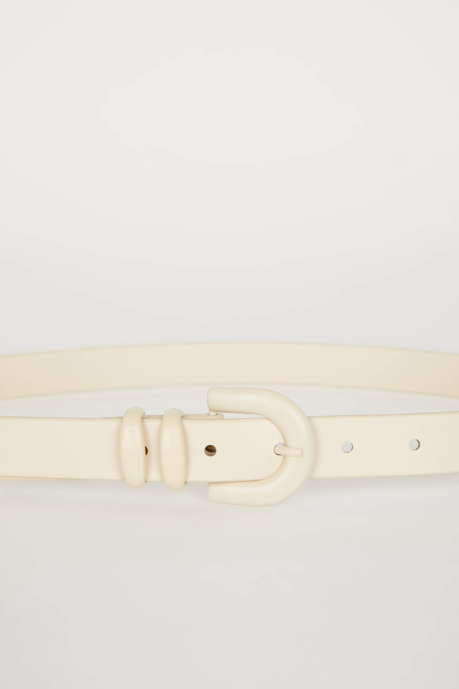 Kadın Oval Toka Suni Deri Klasik Kemer