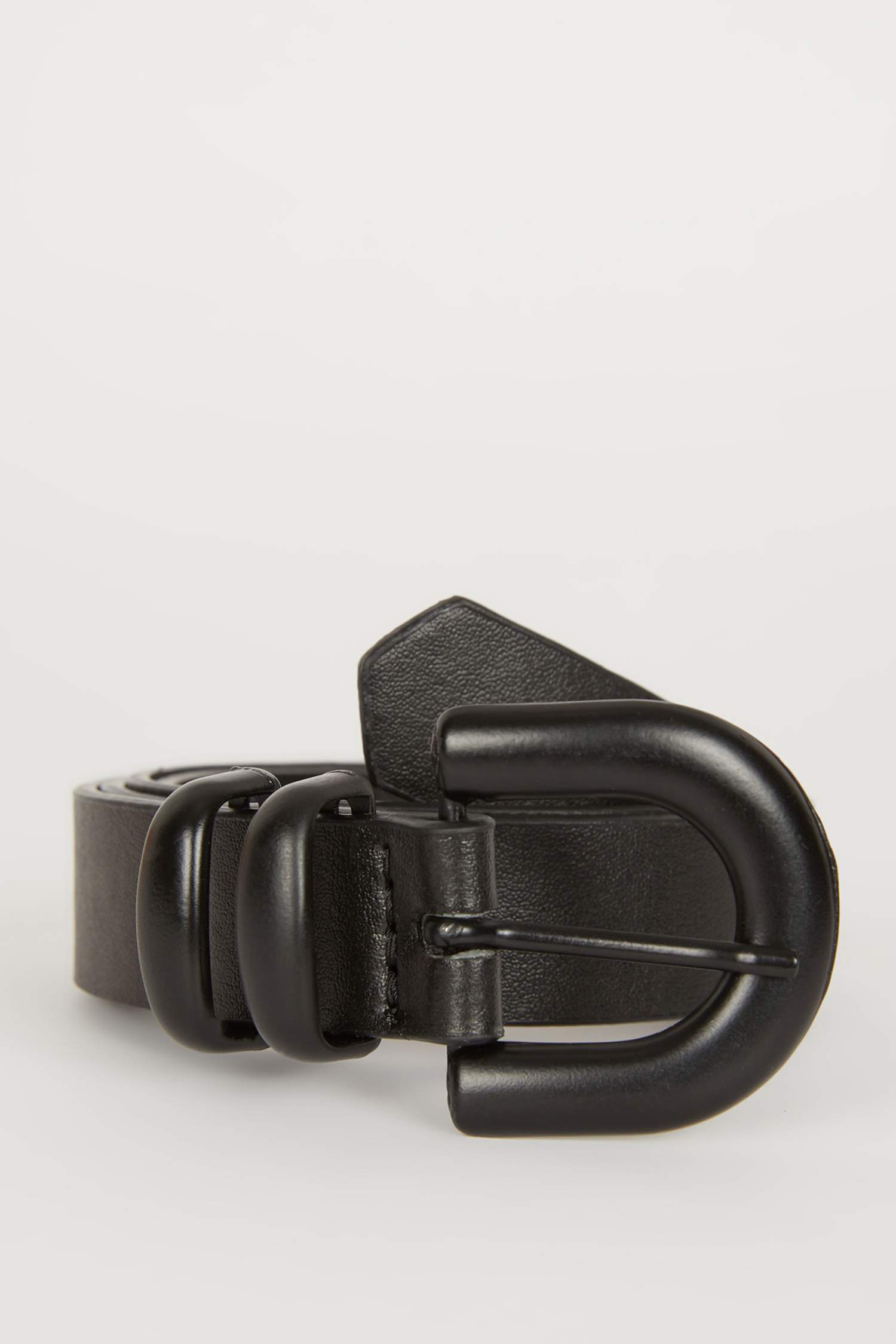 Kadın Oval Toka Suni Deri Klasik Kemer