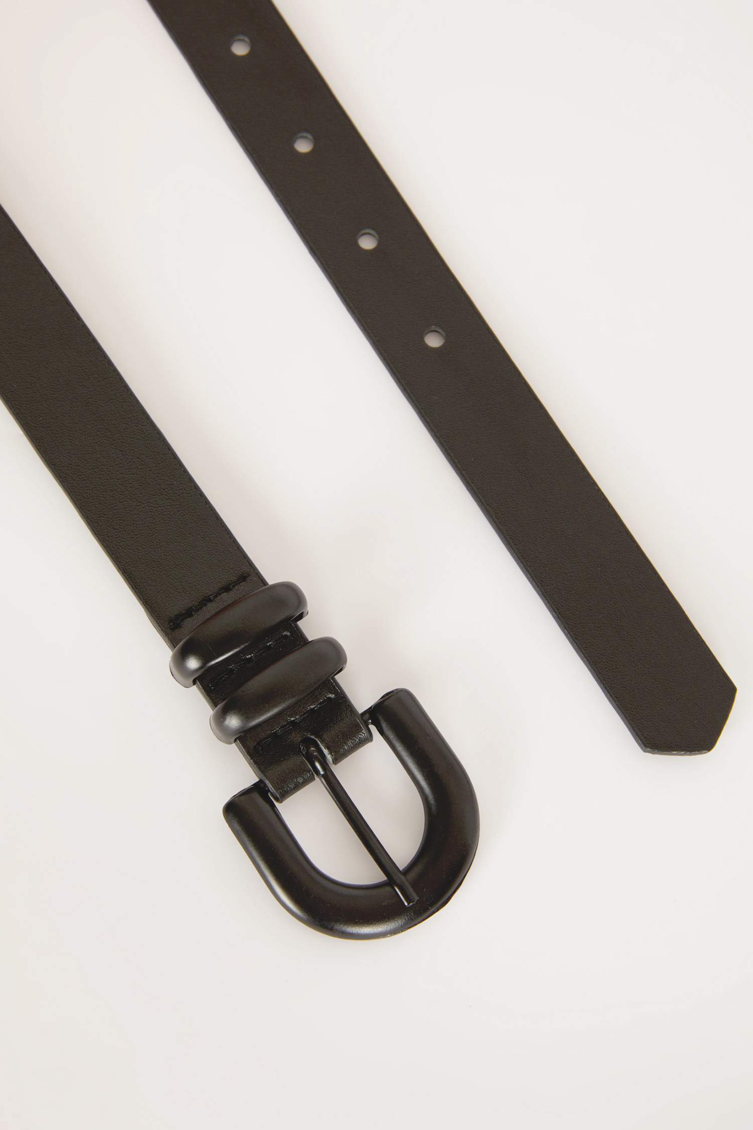 Kadın Oval Toka Suni Deri Klasik Kemer