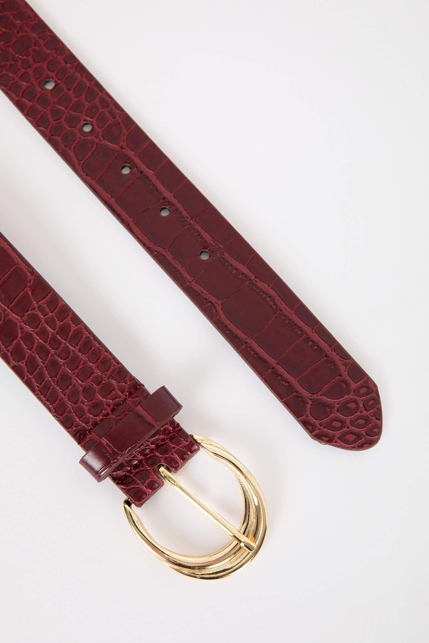 Kadın Oval Toka Suni Deri Klasik Kemer