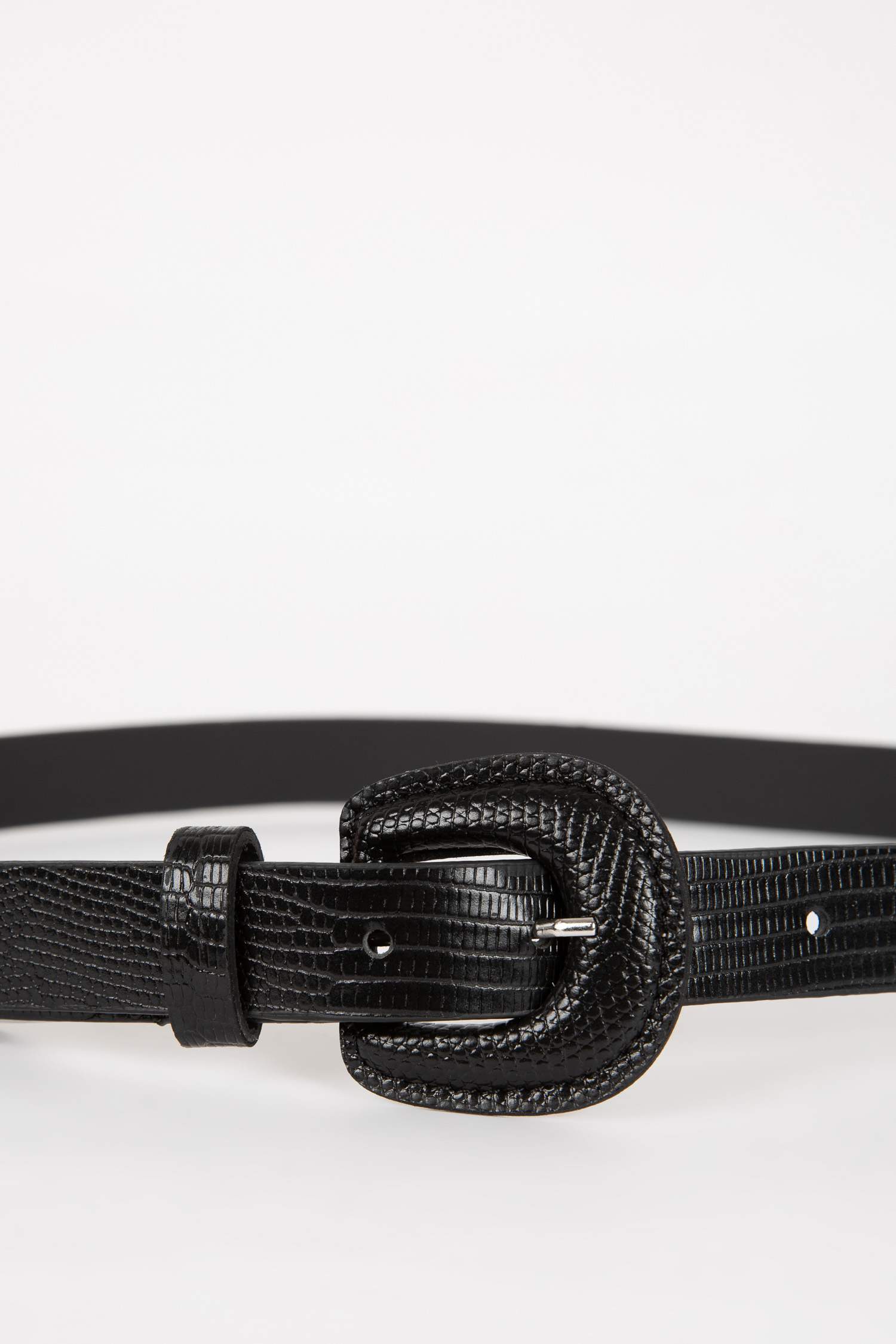 Kadın Oval Toka Suni Deri Klasik Kemer