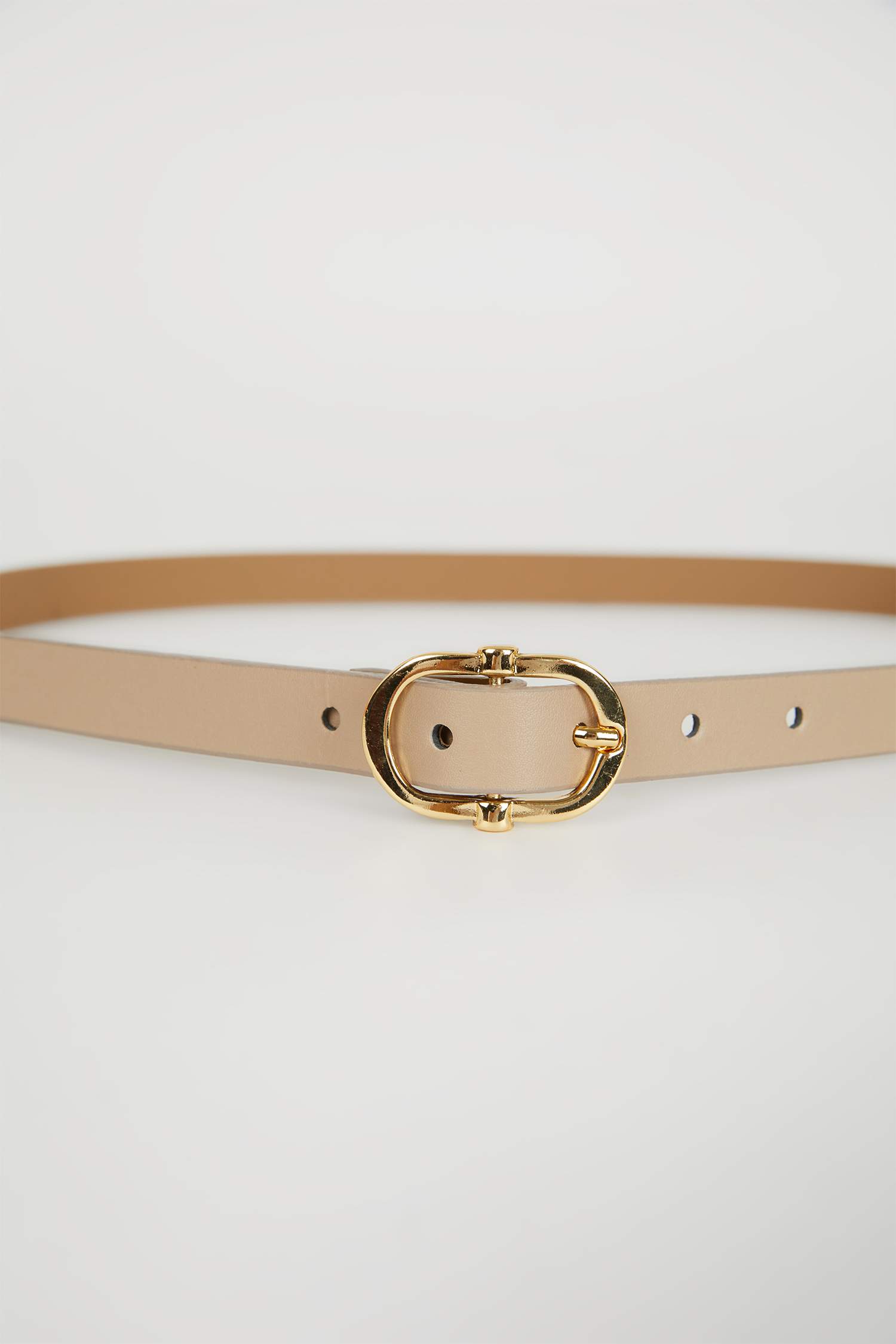 Kadın Oval Toka Suni Deri Klasik Kemer