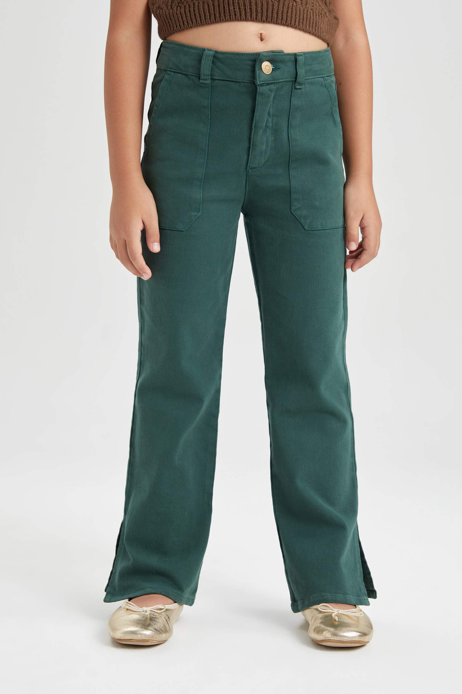 بنطلون شارلستون بناتي بجيب