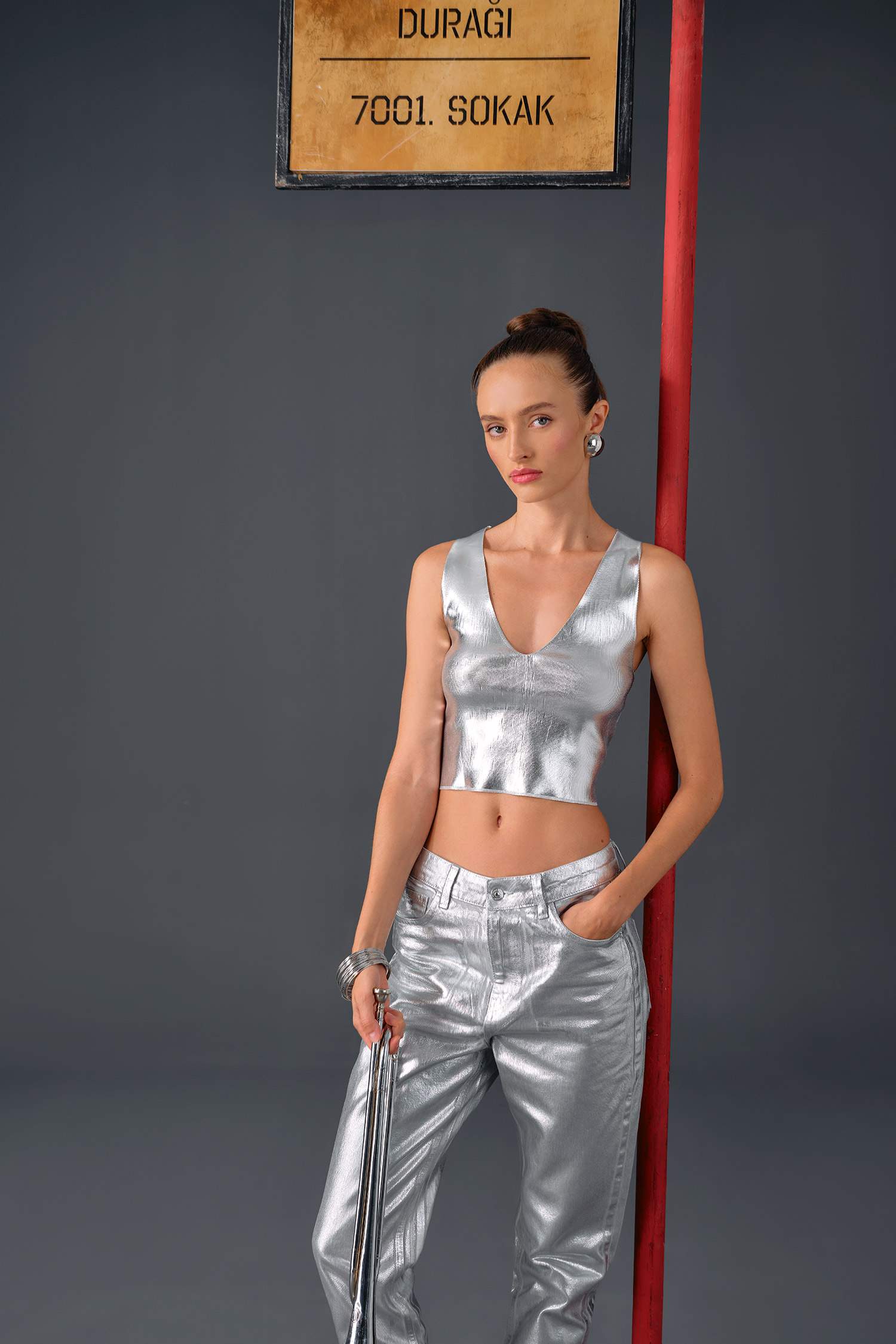 Coool V Yaka Parlak Triko Atlet