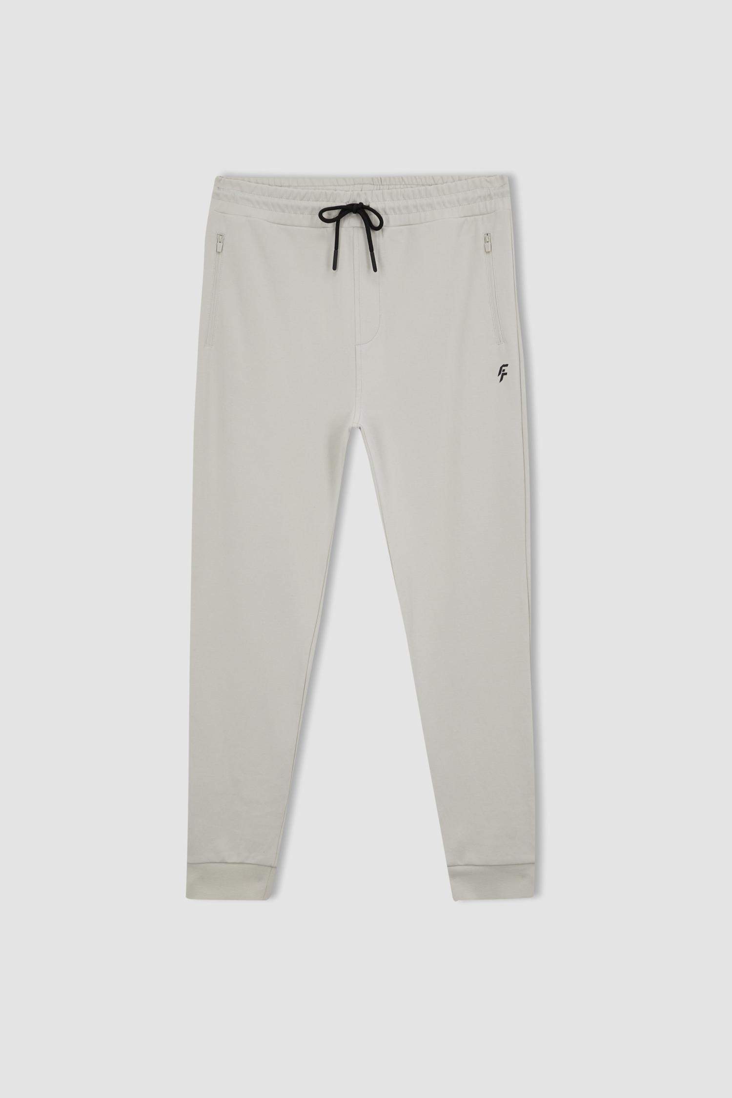 DeFactoFit Slim Fit Basic Pocketed Elastic Leg Jogger Sweatpants