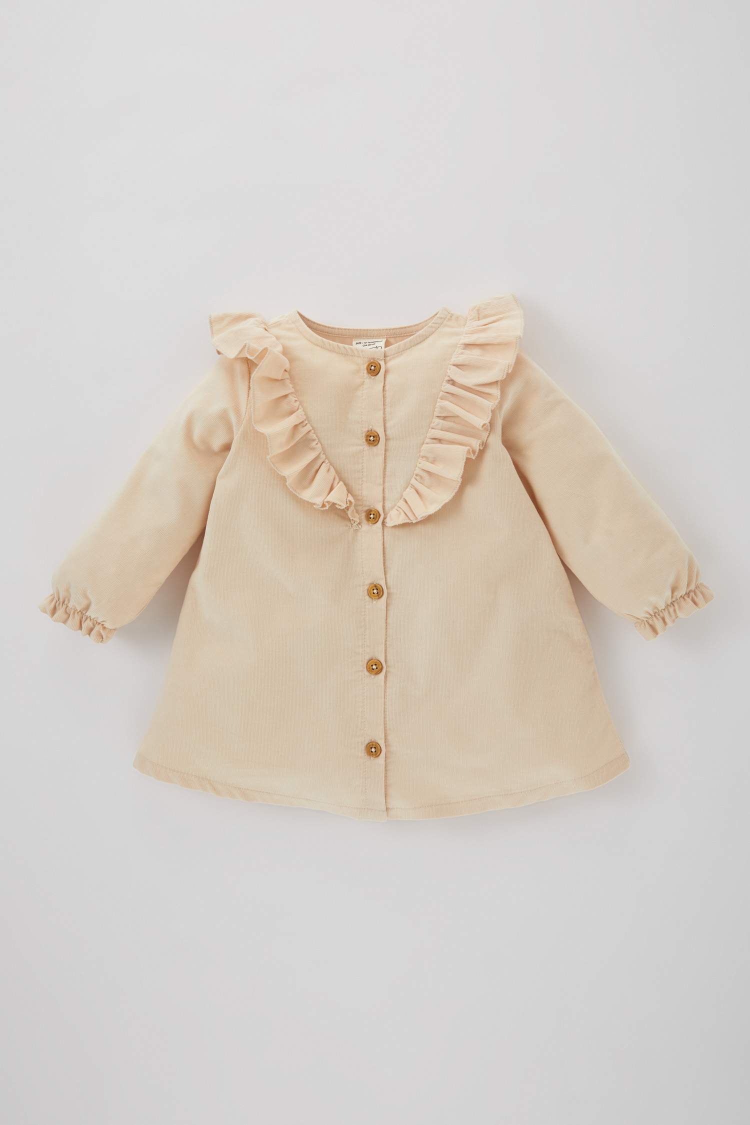 فستان قصير مخمل بناتي قصة عادية ردن طويل