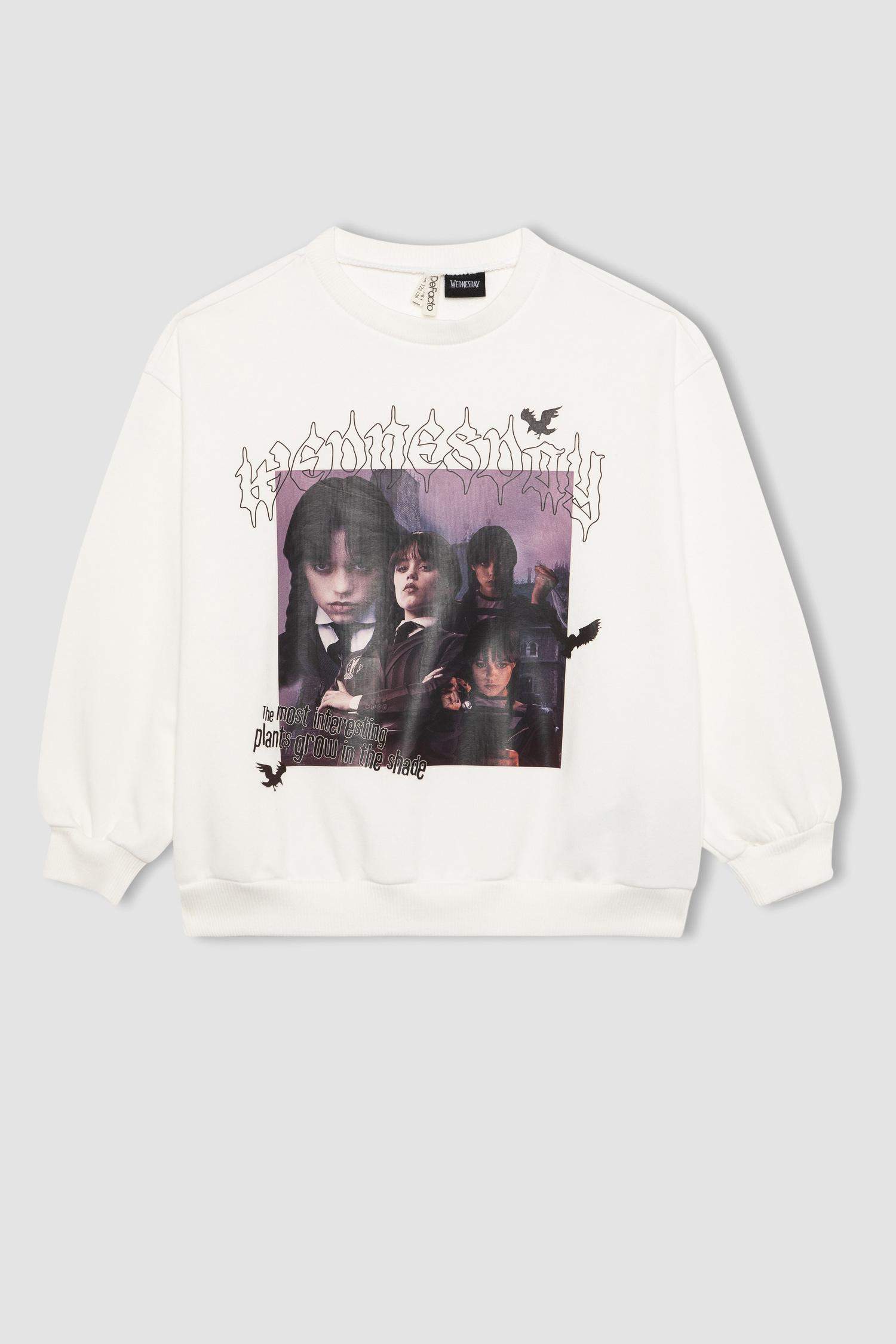 Girl Wednesday Oversize Fit Crew Neck Sweatshirt