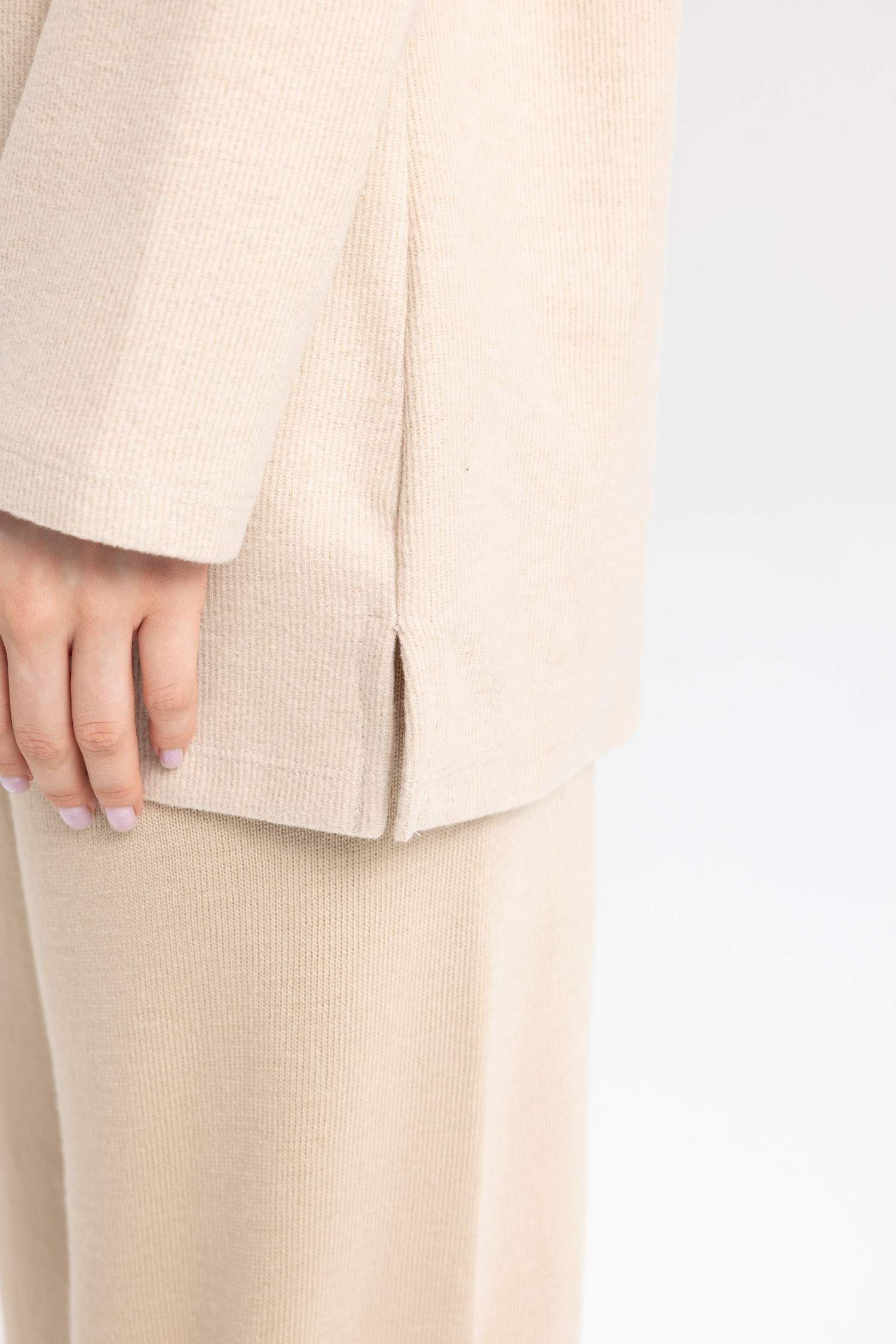 Regular Fit Crew Neck Basic T-Shirt Tunic