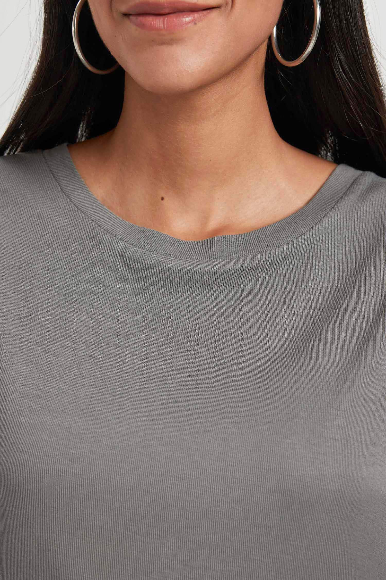 Regular Fit Bisiklet Yaka Fitilli Kaşkorse Atlet