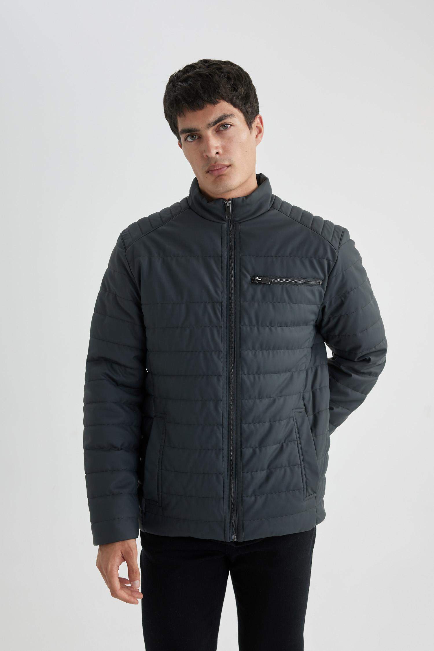 Waterproof Slim Fit Faux Leather Jacket