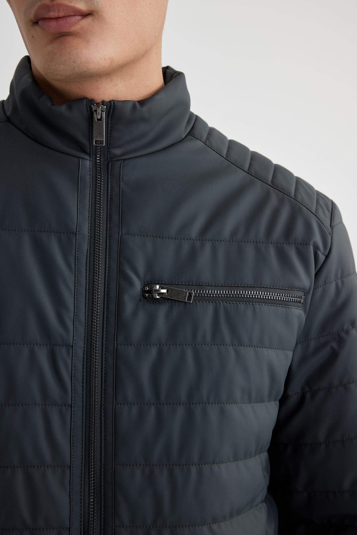 Waterproof Slim Fit Faux Leather Jacket